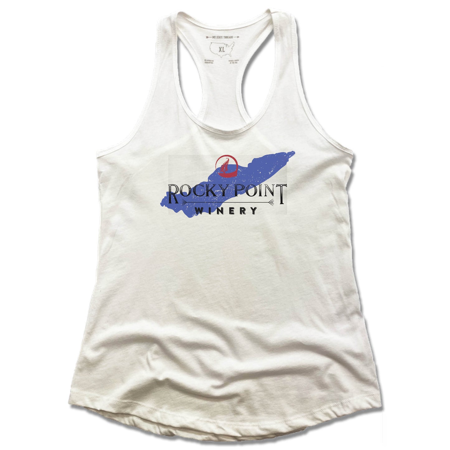 ROCKY POINT WINERY | LADIES WHITE TANK | LAKE ERIE