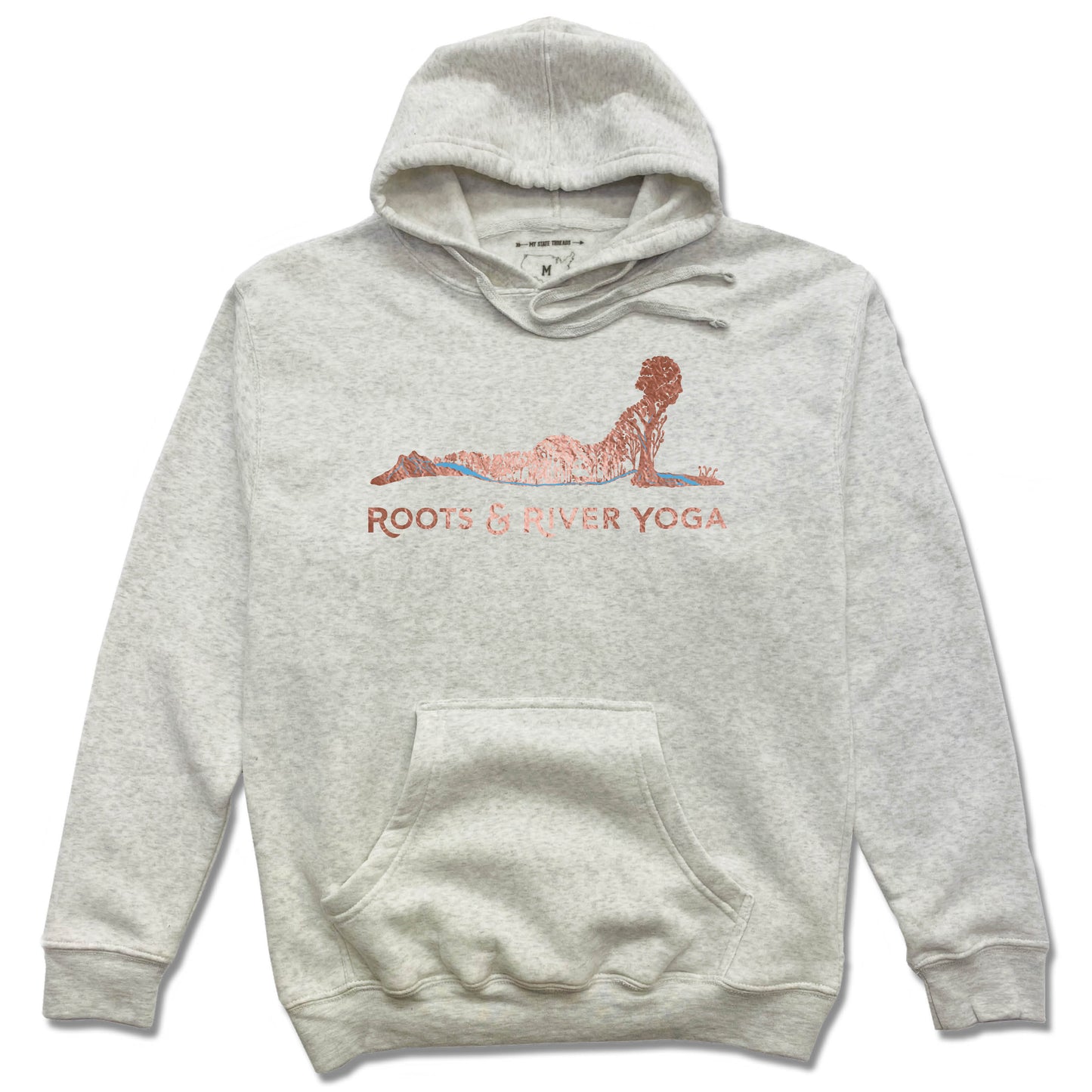 ROOTS & RIVER YOGA | HOODIE | ROSE GOLD LOGO