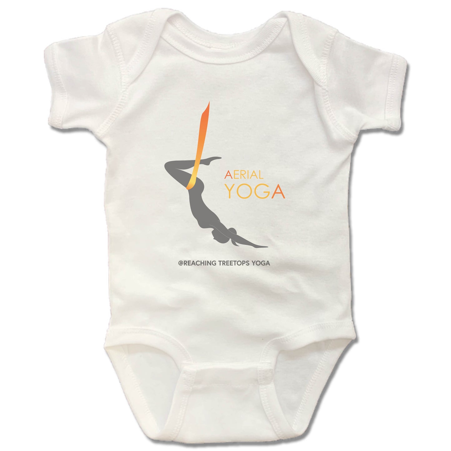 REACHING TREETOPS YOGA | WHITE ONESIE | AERIAL YOGA - My State Threads