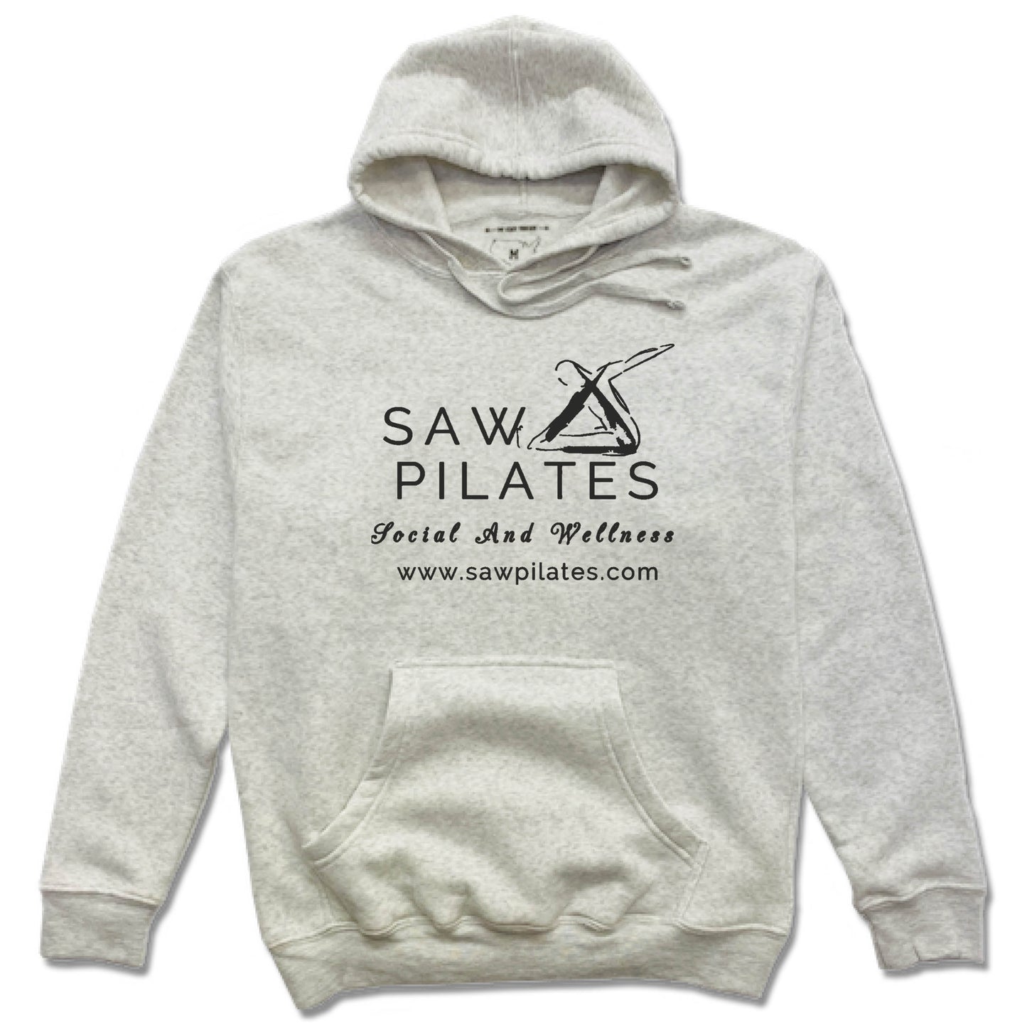 SAW PILATES | HOODIE | BLACK LOGO