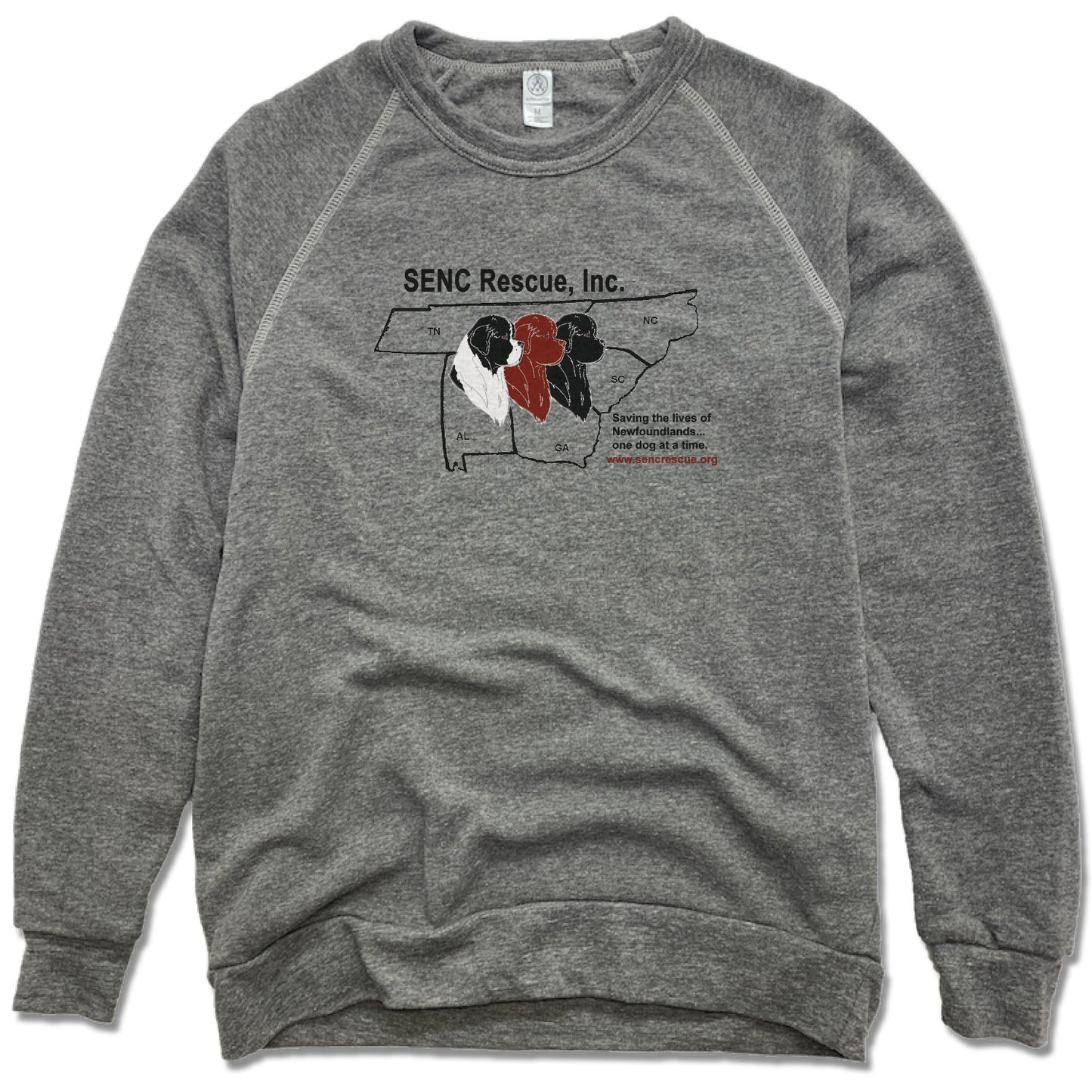 SENC RESCUE, INC. | FLEECE SWEATSHIRT | BLACK LOGO