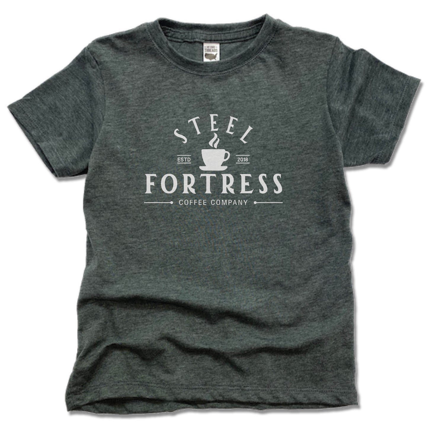 STEEL FORTRESS COFFEE | KIDS TEE | DESIGN