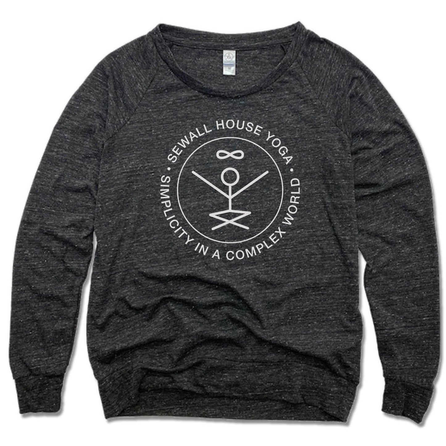 SEWALL HOUSE YOGA RETREAT | LADIES SLOUCHY | WHITE LOGO