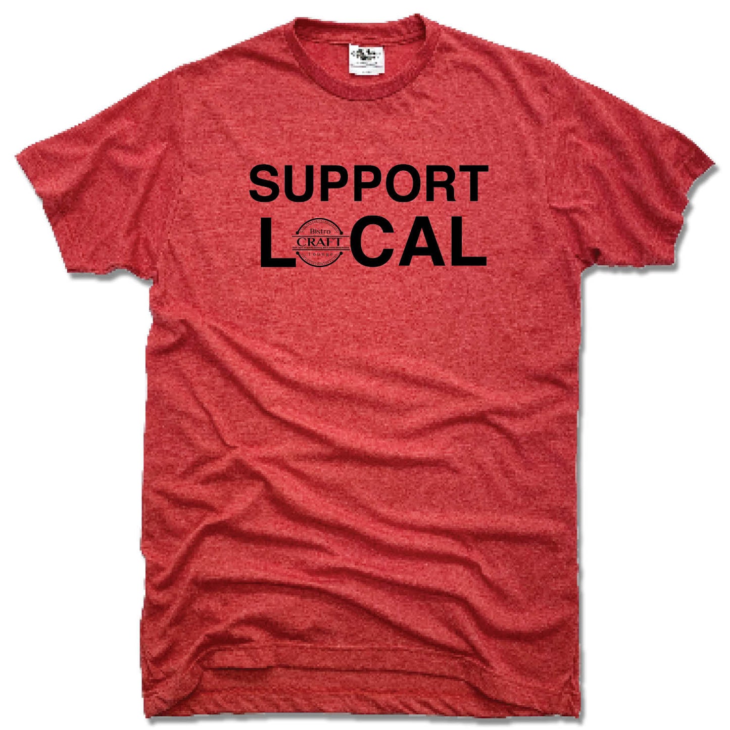 CRAFT BISTRO | UNISEX RED TEE | SUPPORT LOCAL