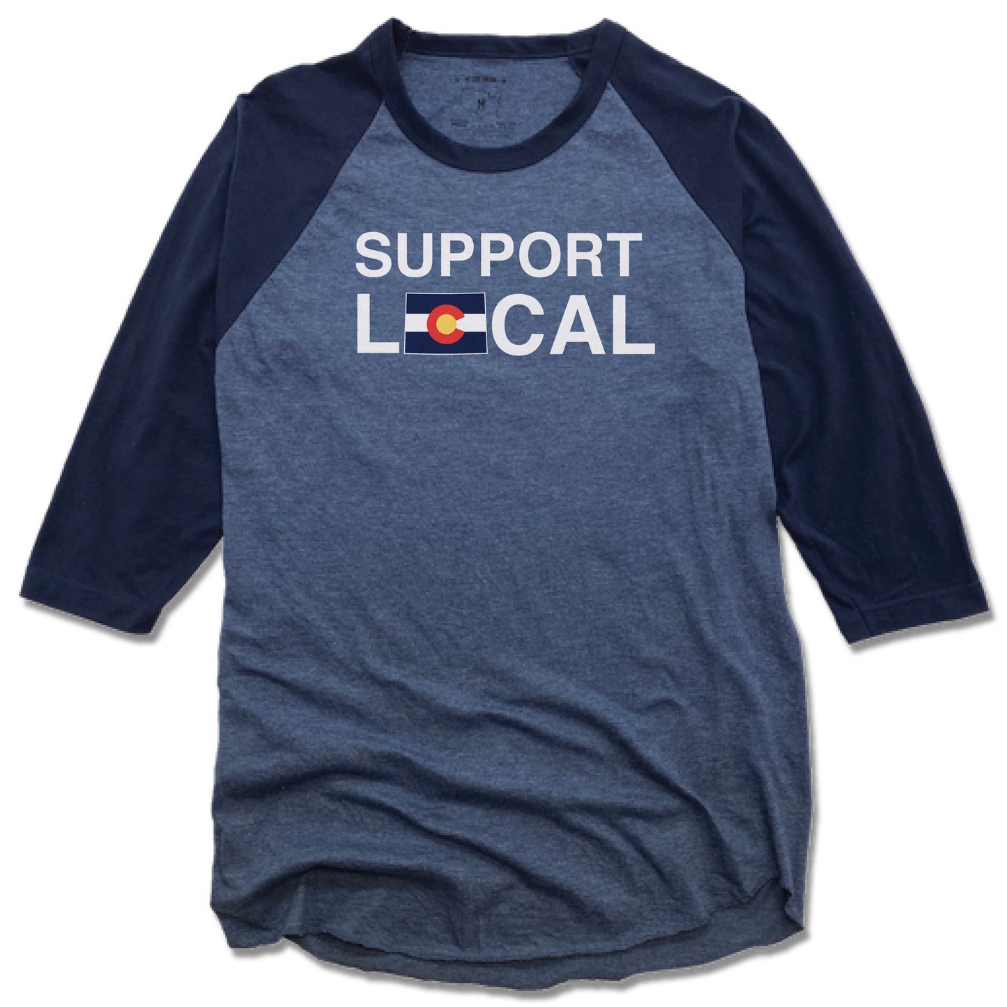 COLORADO | DENIM/NAVY 3/4 SLEEVE | SUPPORT LOCAL
