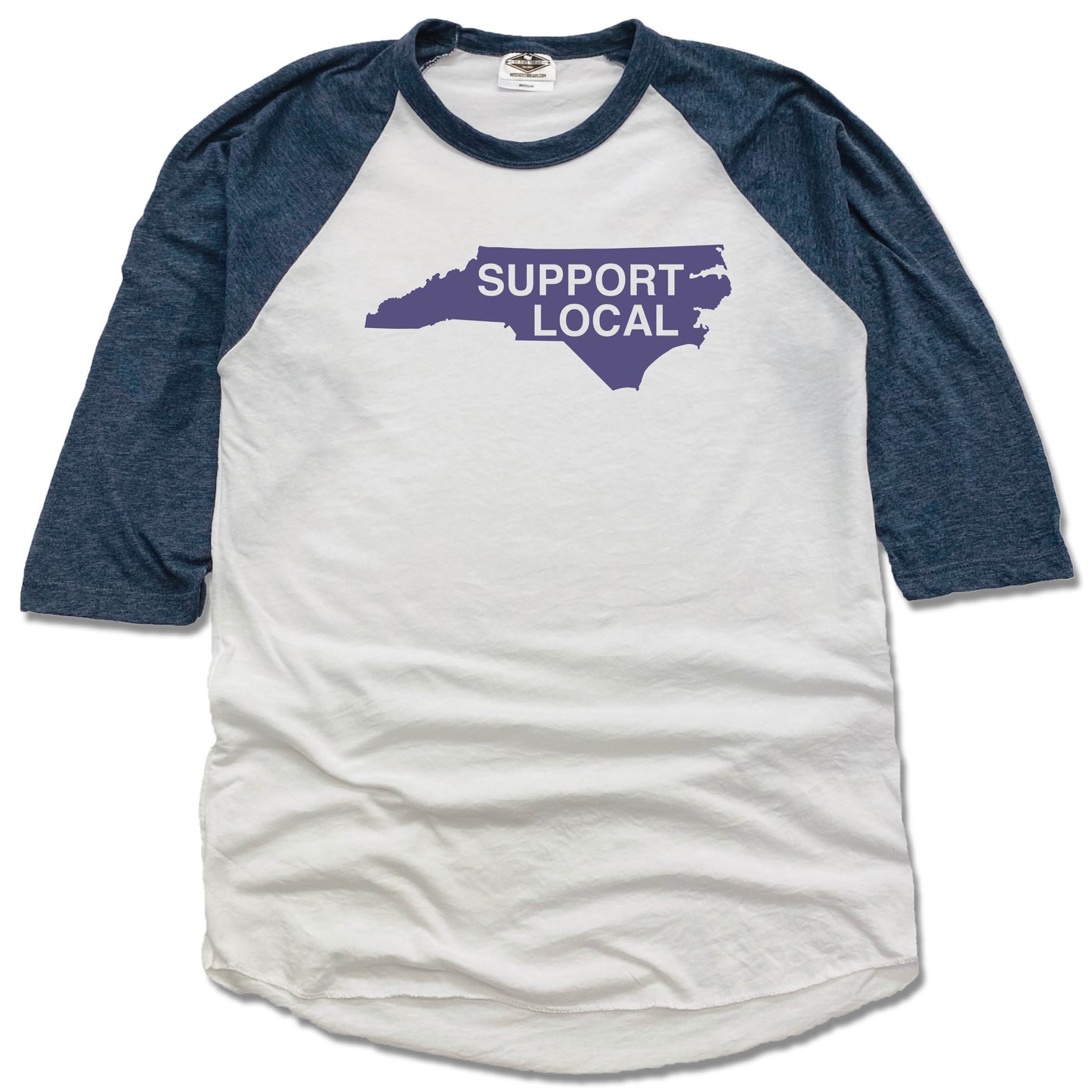 NORTH CAROLINA | NVY 3/4 SLEEVE | SUPPORT LOCAL
