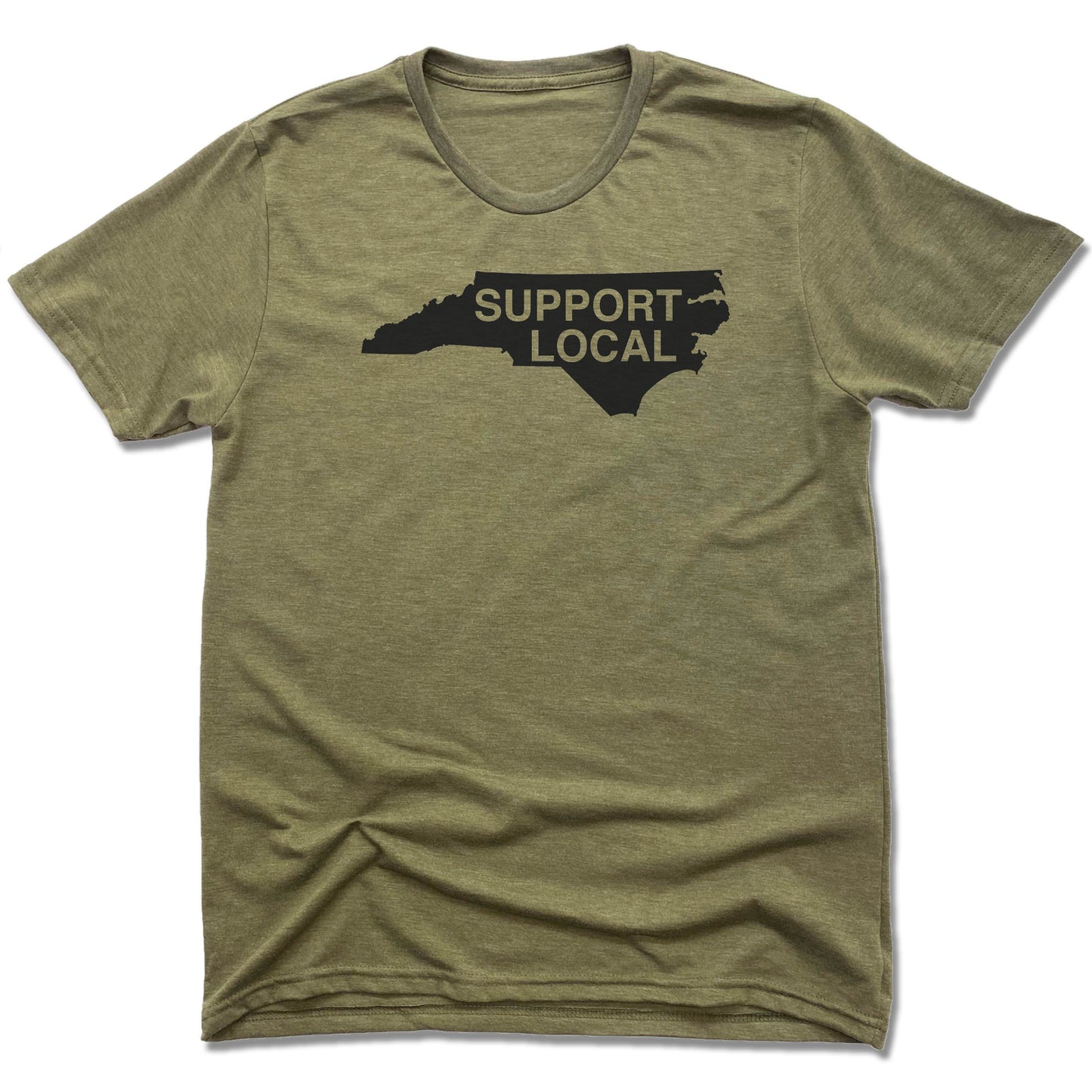 NORTH CAROLINA | UNISEX OLIVE Recycled Tri-Blend | SUPPORT LOCAL - My State Threads