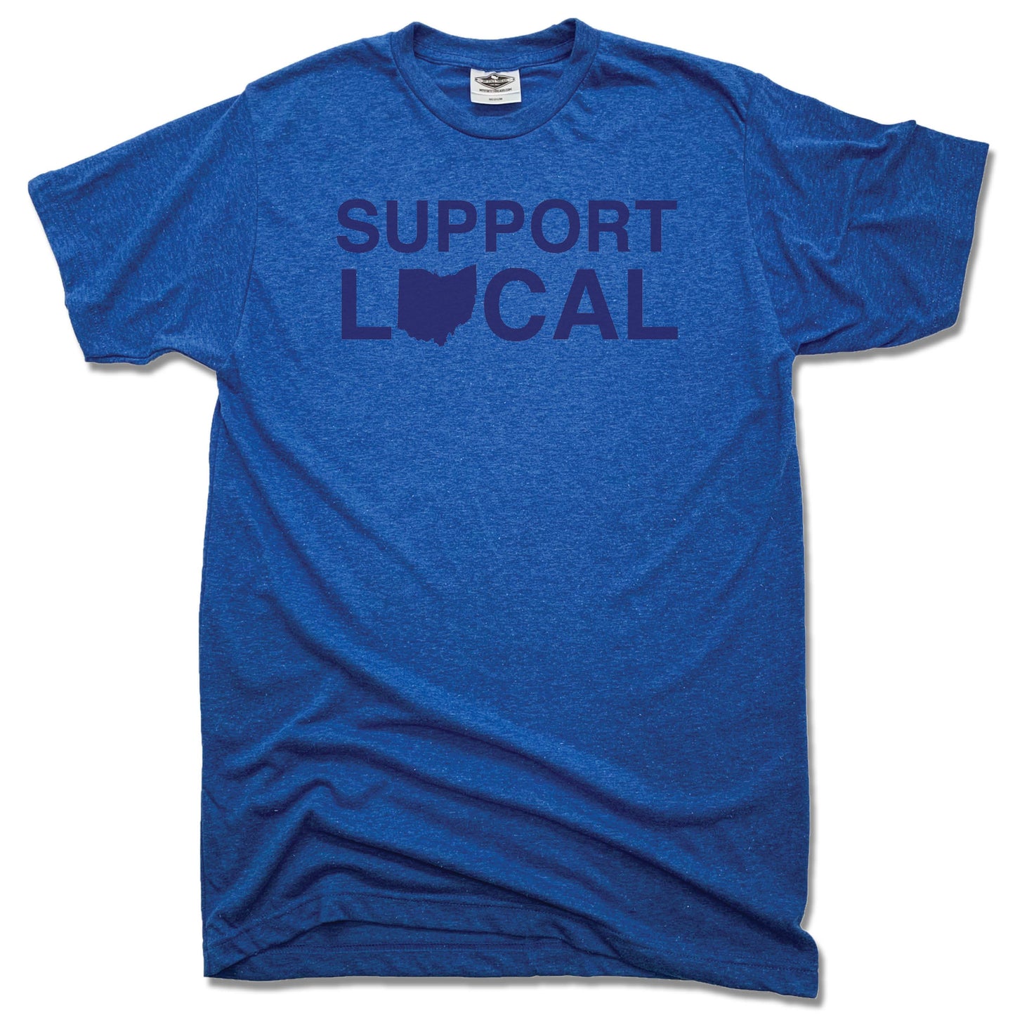 Support Local Ohio | UNISEX BLUE TEE - My State Threads