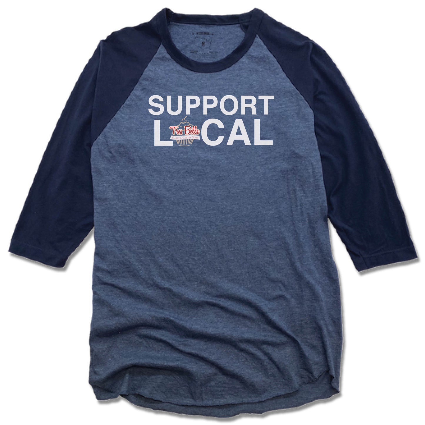 TRES BELLE | DENIM/NAVY 3/4 SLEEVE | SUPPORT LOCAL
