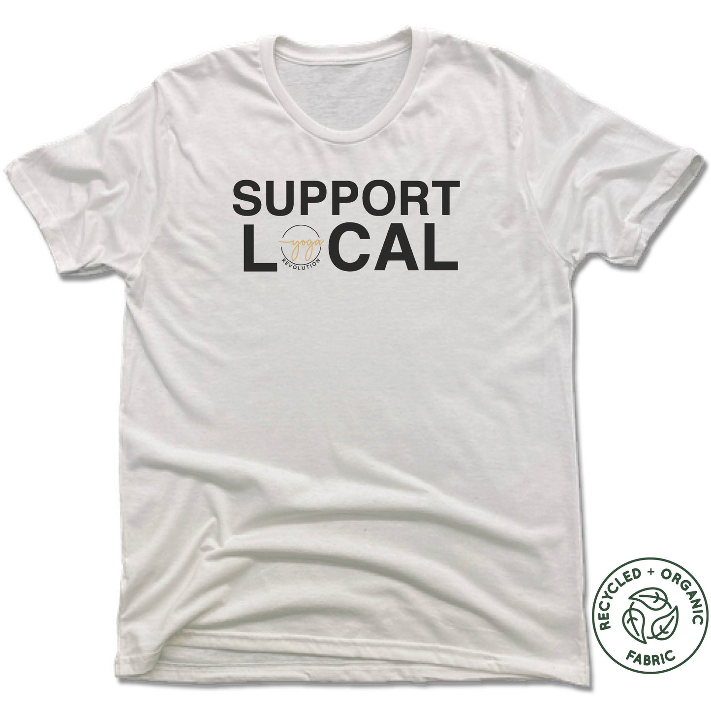 YOGA REVOLUTION | UNISEX WHITE Recycled Tri-Blend | SUPPORT LOCAL - My State Threads