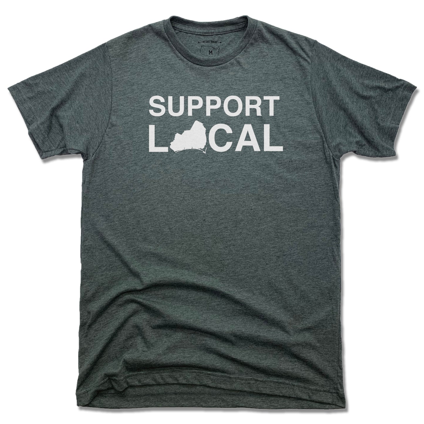 BRUNSWICK | UNISEX GRAY TEE | SUPPORT LOCAL