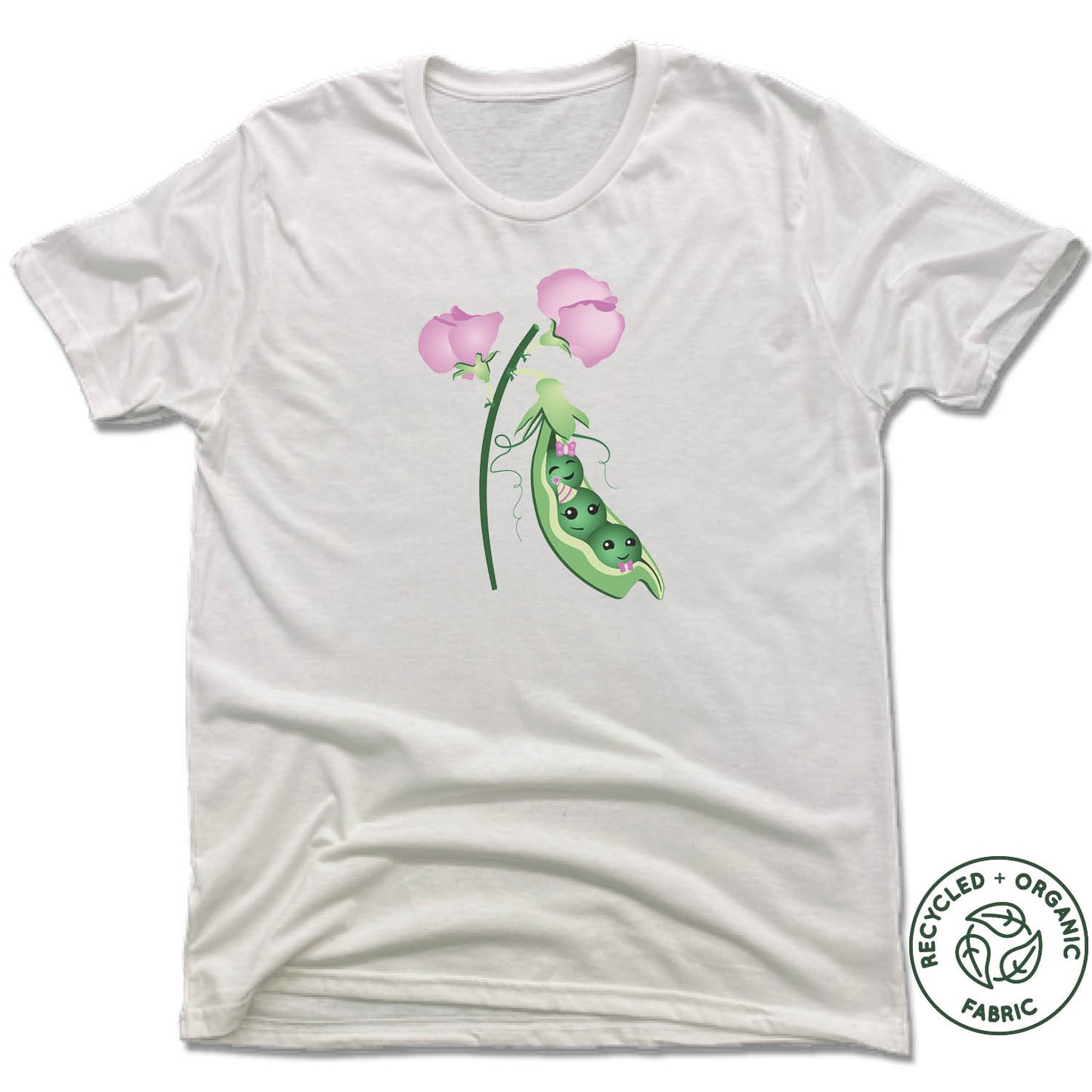 SWEET PEAS PLAY CAFE | UNISEX WHITE Recycled Tri-Blend | PEA POD - My State Threads