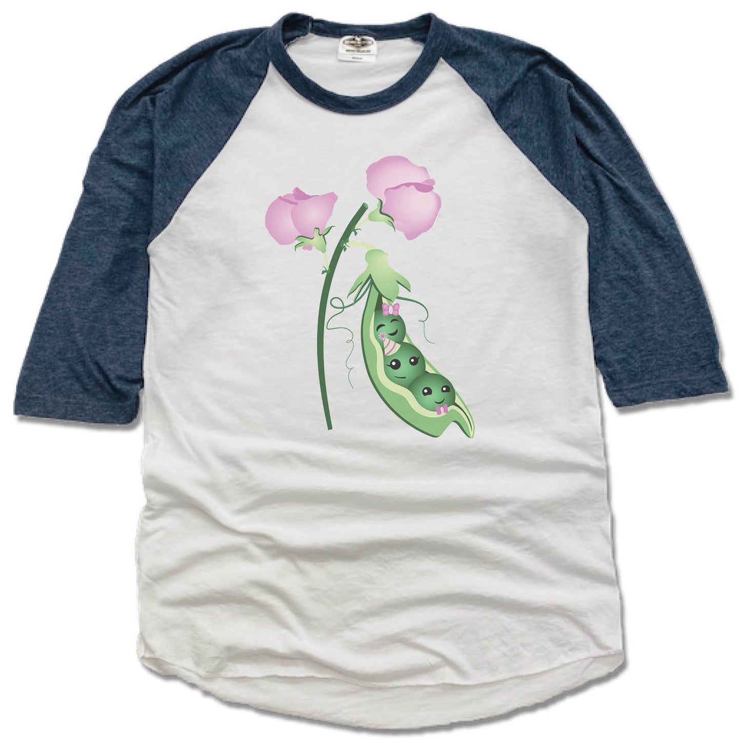 SWEET PEAS PLAY CAFE | NVY 3/4 SLEEVE | PEA POD - My State Threads