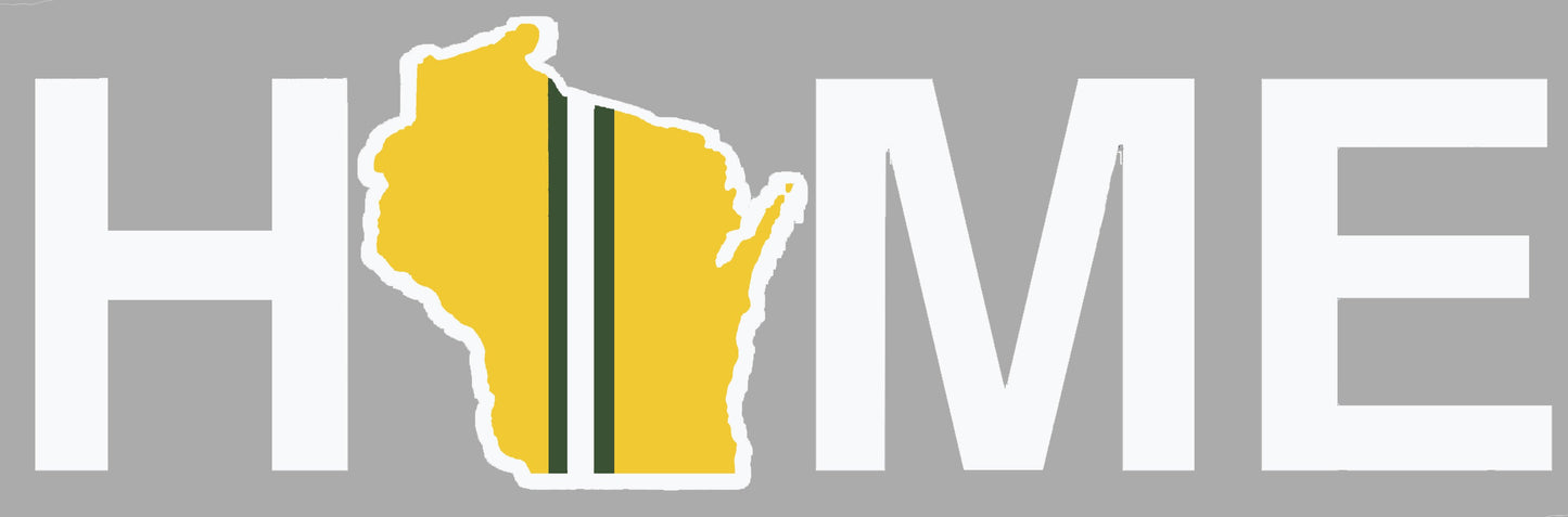 WISCONSIN STICKER | HOME | GB STRIPE - My State Threads
