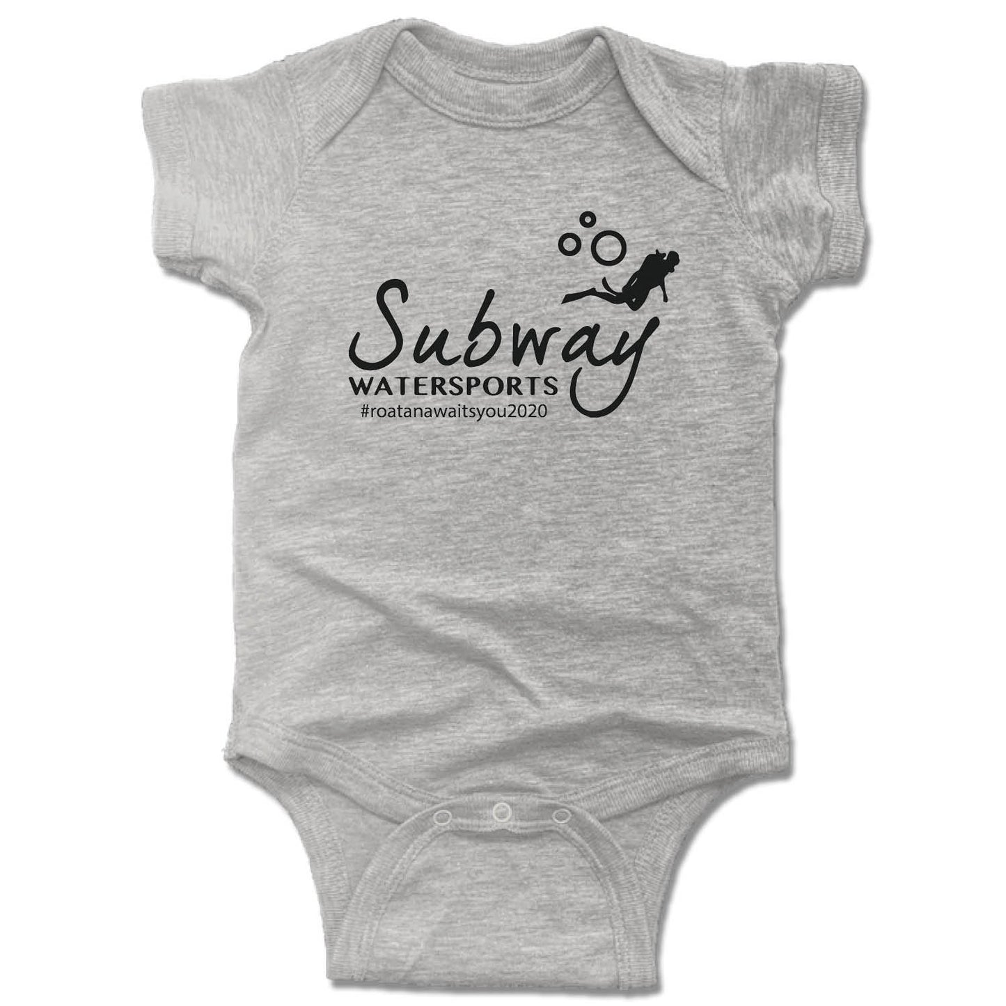 SUBWAY WATER SPORTS | GRAY ONESIE | BLACK LOGO