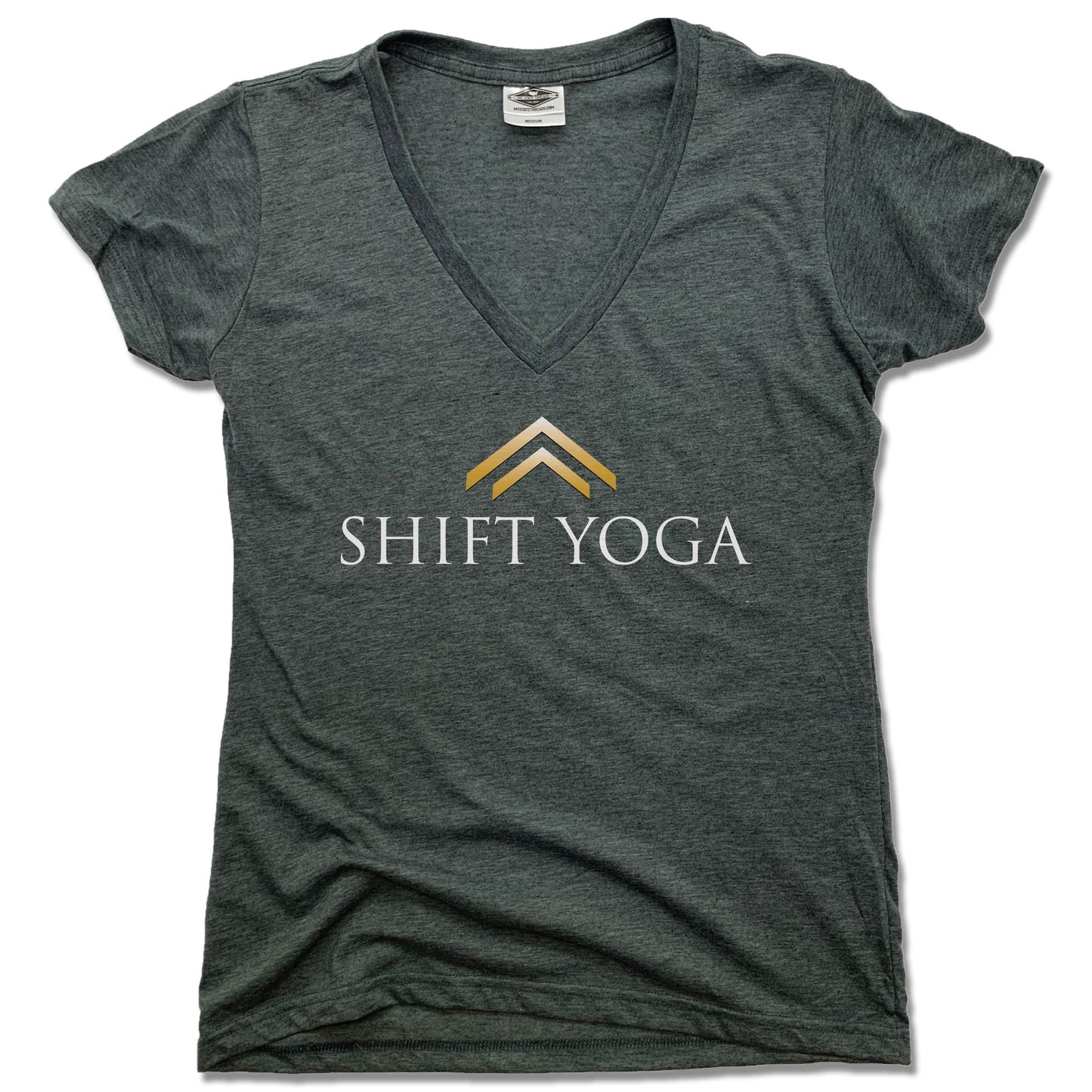SHIFT YOGA | LADIES V-NECK | LOGO - My State Threads