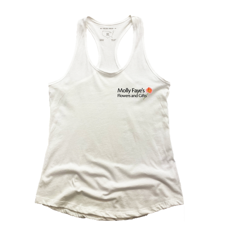 MOLLY FAYE'S | LADIES WHITE TANK | DESIGN