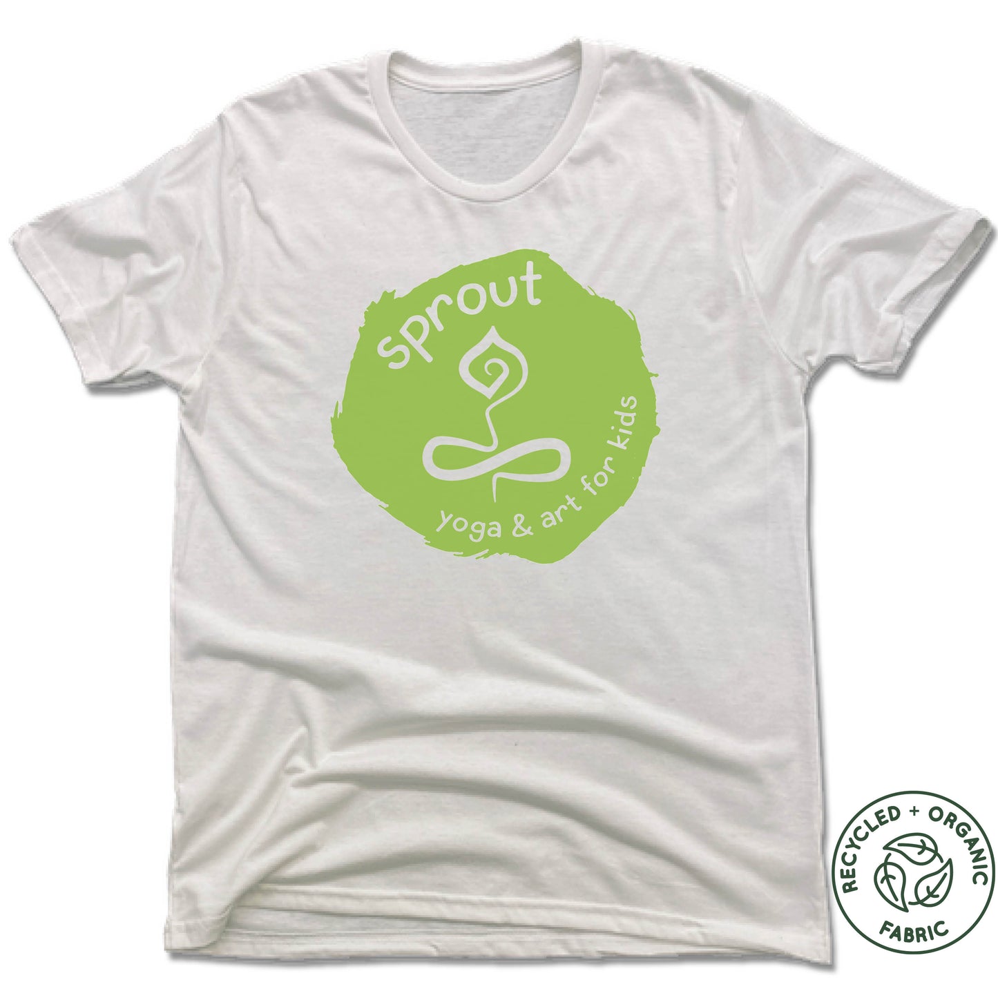 SPROUT YOGA & ART | UNISEX WHITE Recycled Tri-Blend | LOGO - My State Threads