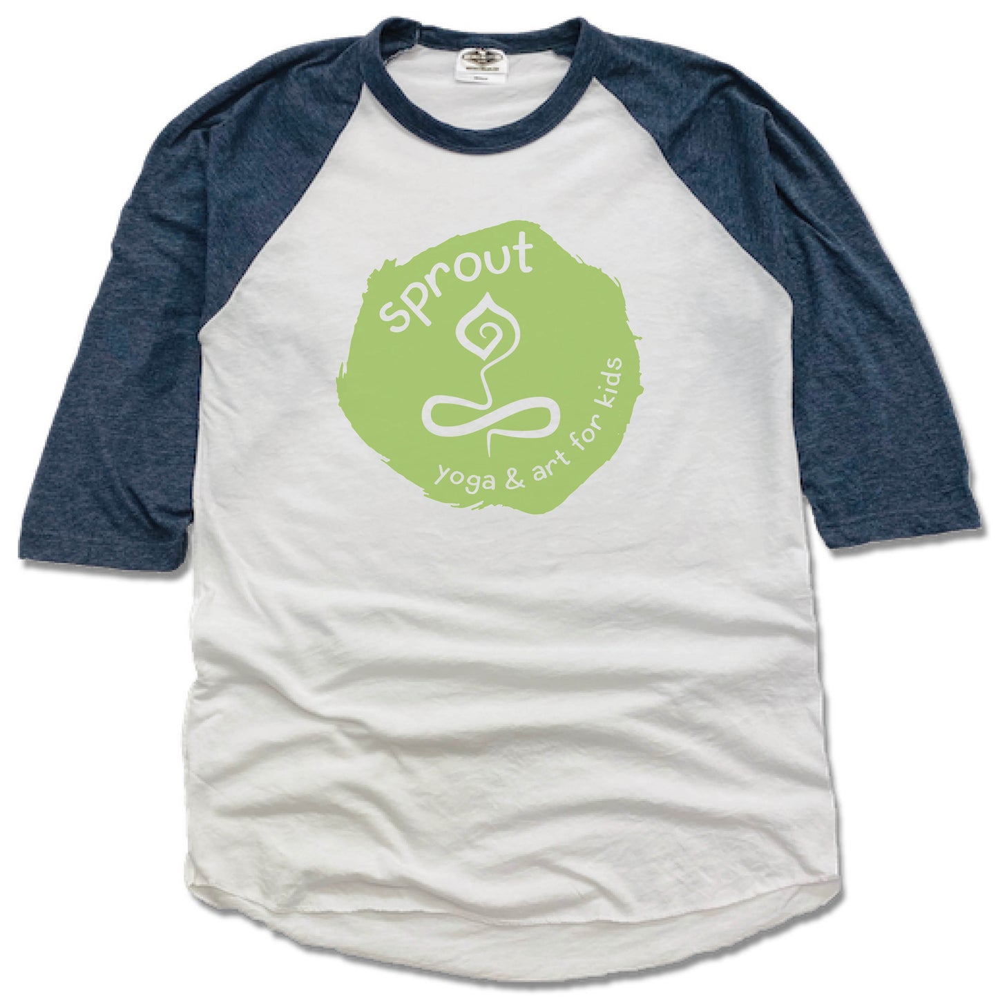 SPROUT YOGA & ART | NAVY 3/4 SLEEVE | LOGO
