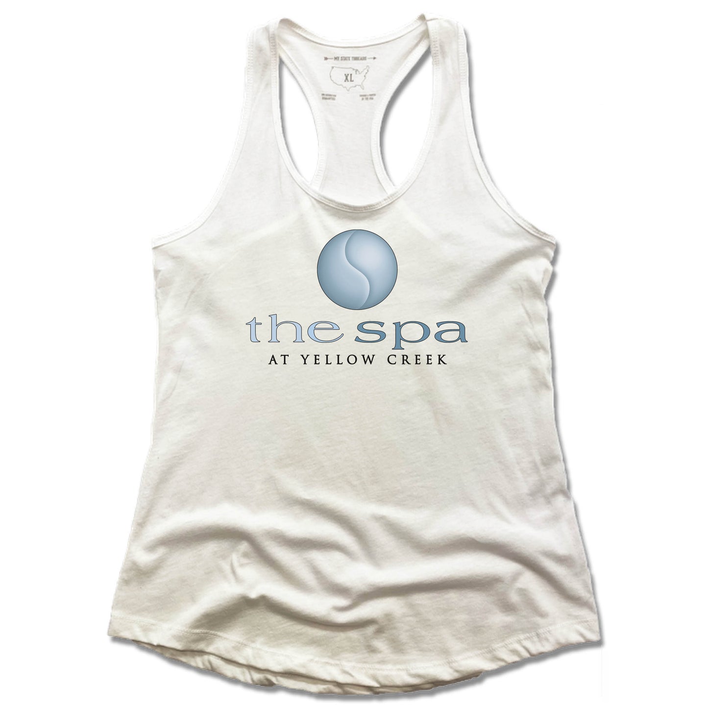 THE GYM | LADIES WHITE TANK | LOGO