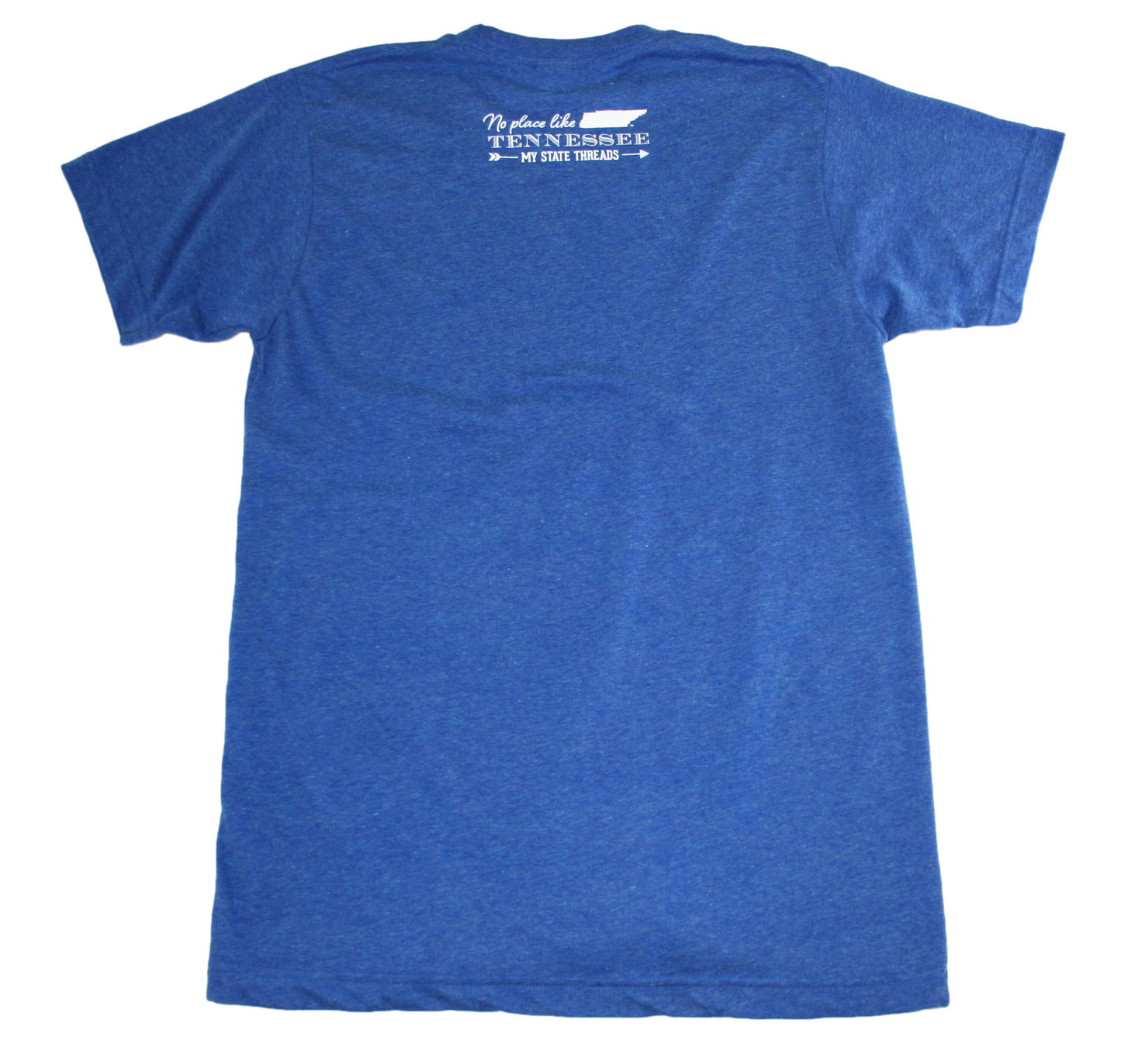 TENNESSEE BLUE TEE | STACKED LETTER | WHITE