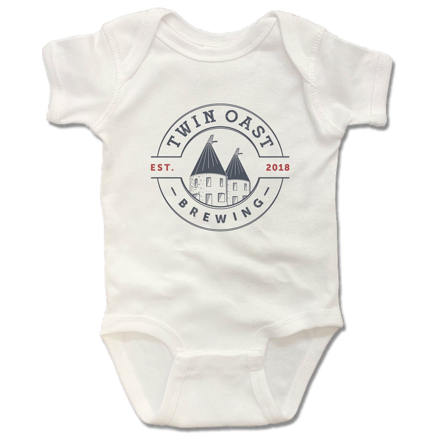 TWIN OAST BREWING | WHITE ONESIE | WHITE SEAL