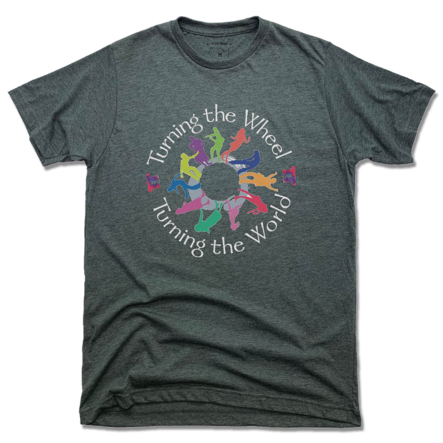 TURNING THE WHEEL PRODUCTIONS | UNISEX TEE | WHITE LOGO