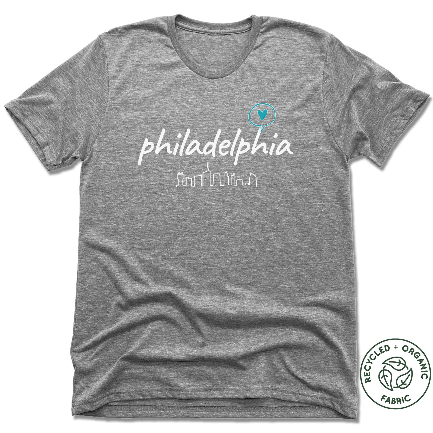 TUCK BARRE & YOGA | UNISEX GRAY Recycled Tri-Blend | PHILADELPHIA