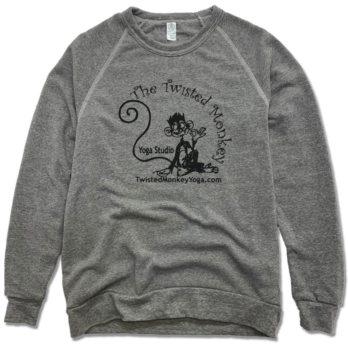 TWISTED MONKEY YOGA | FLEECE SWEATSHIRT | BLACK LOGO