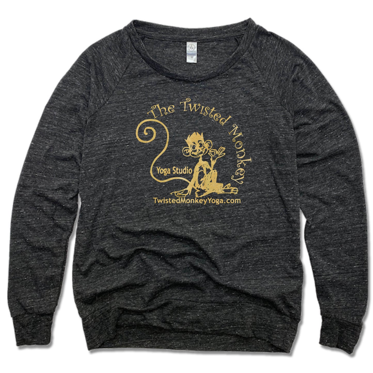 TWISTED MONKEY YOGA | LADIES SLOUCHY | GOLD LOGO