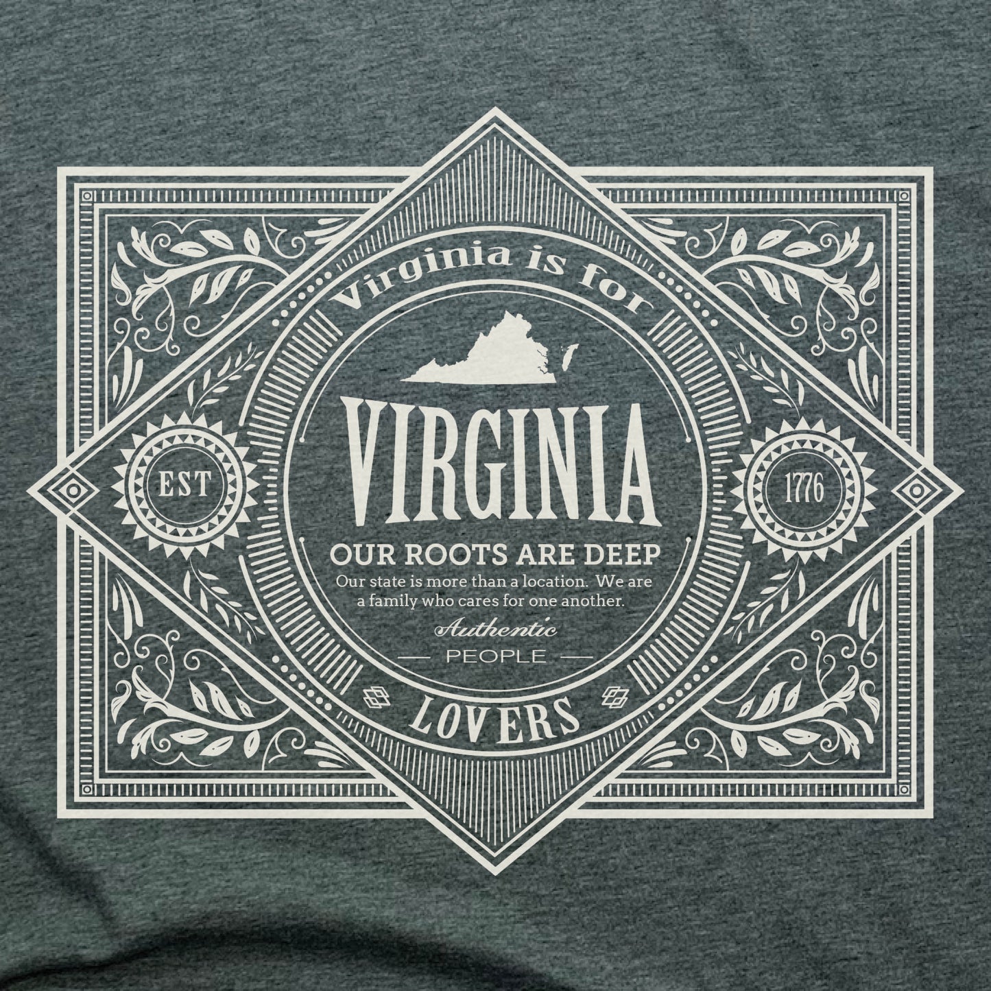 VIRGINIA | LADIES V-NECK | VINTAGE WHITE
