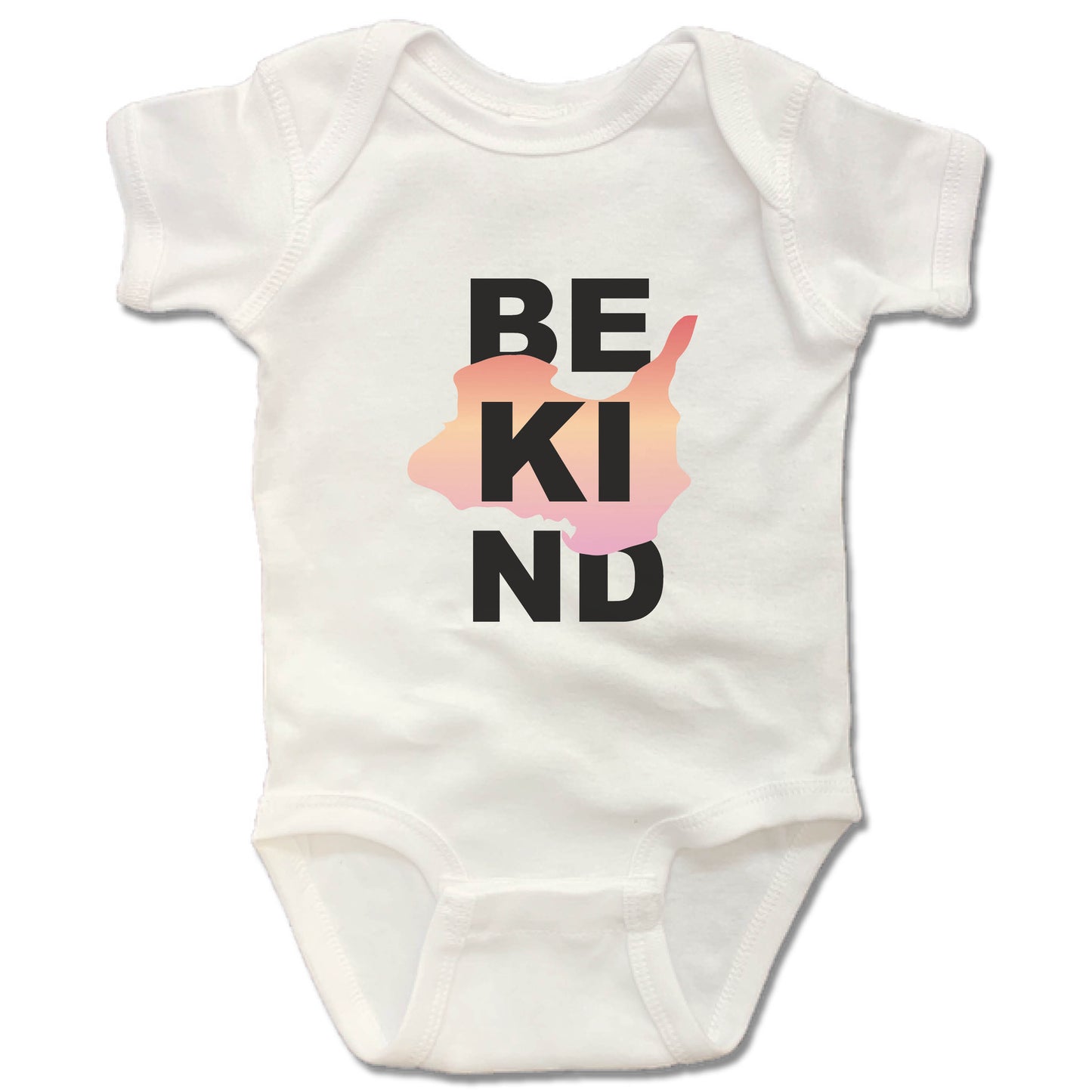 KELLEYS ISLAND | WHITE ONESIE | BE KIND