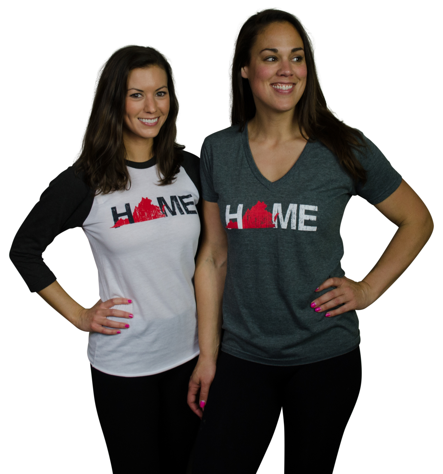 VIRGINIA LADIES V-NECK | HOME | RED