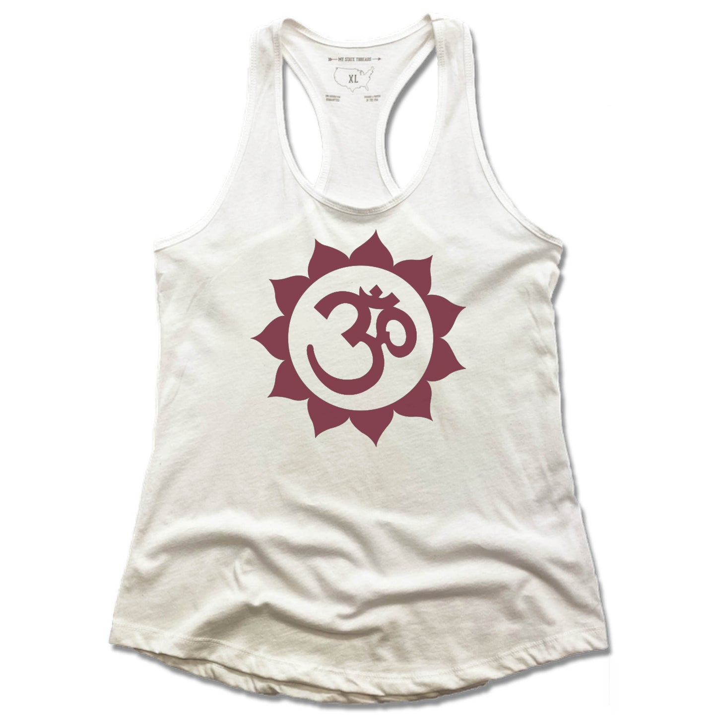WEST ASHEVILLE YOGA | LADIES WHITE TANK | NAMASTE