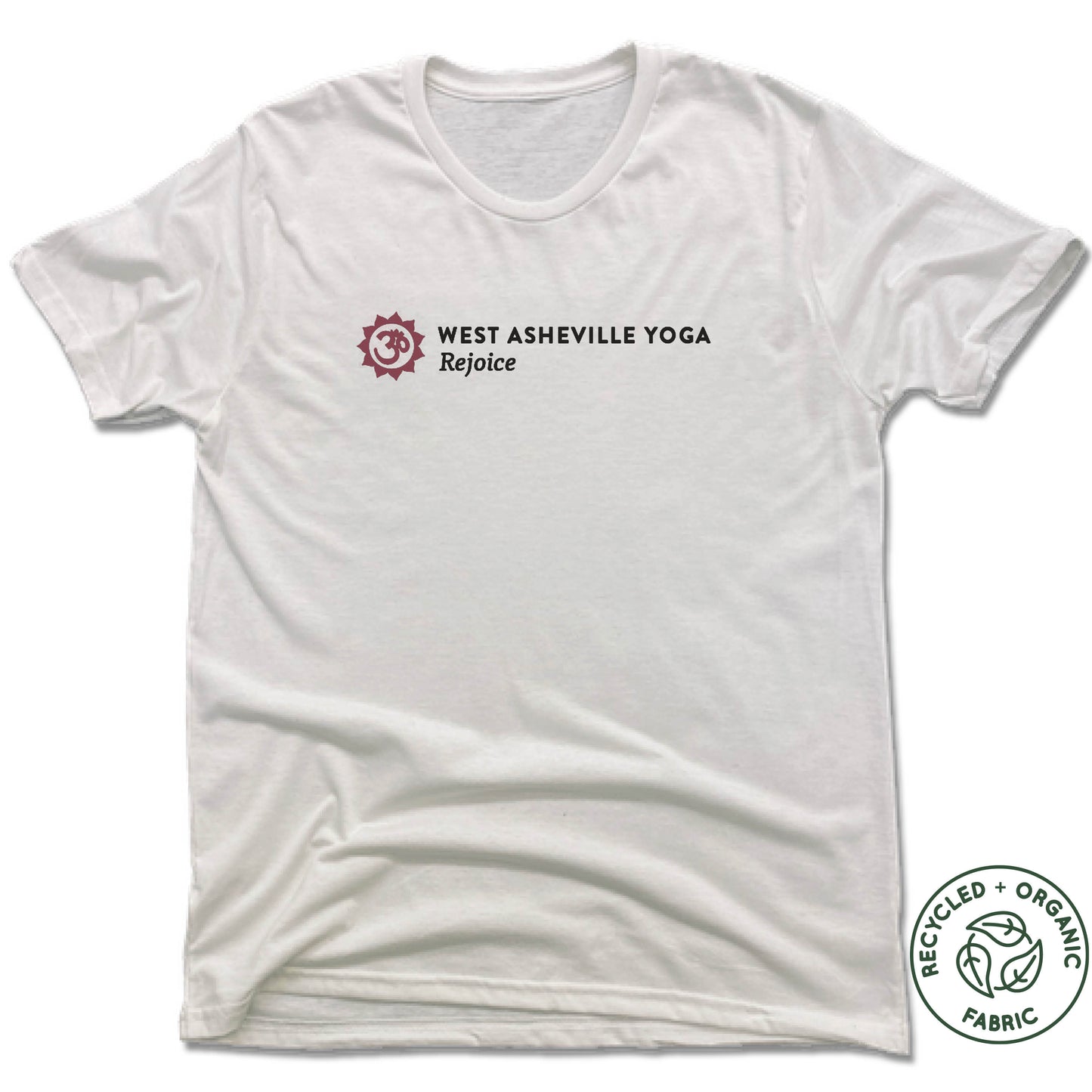 WEST ASHEVILLE YOGA | UNISEX WHITE Recycled Tri-Blend | LOGO