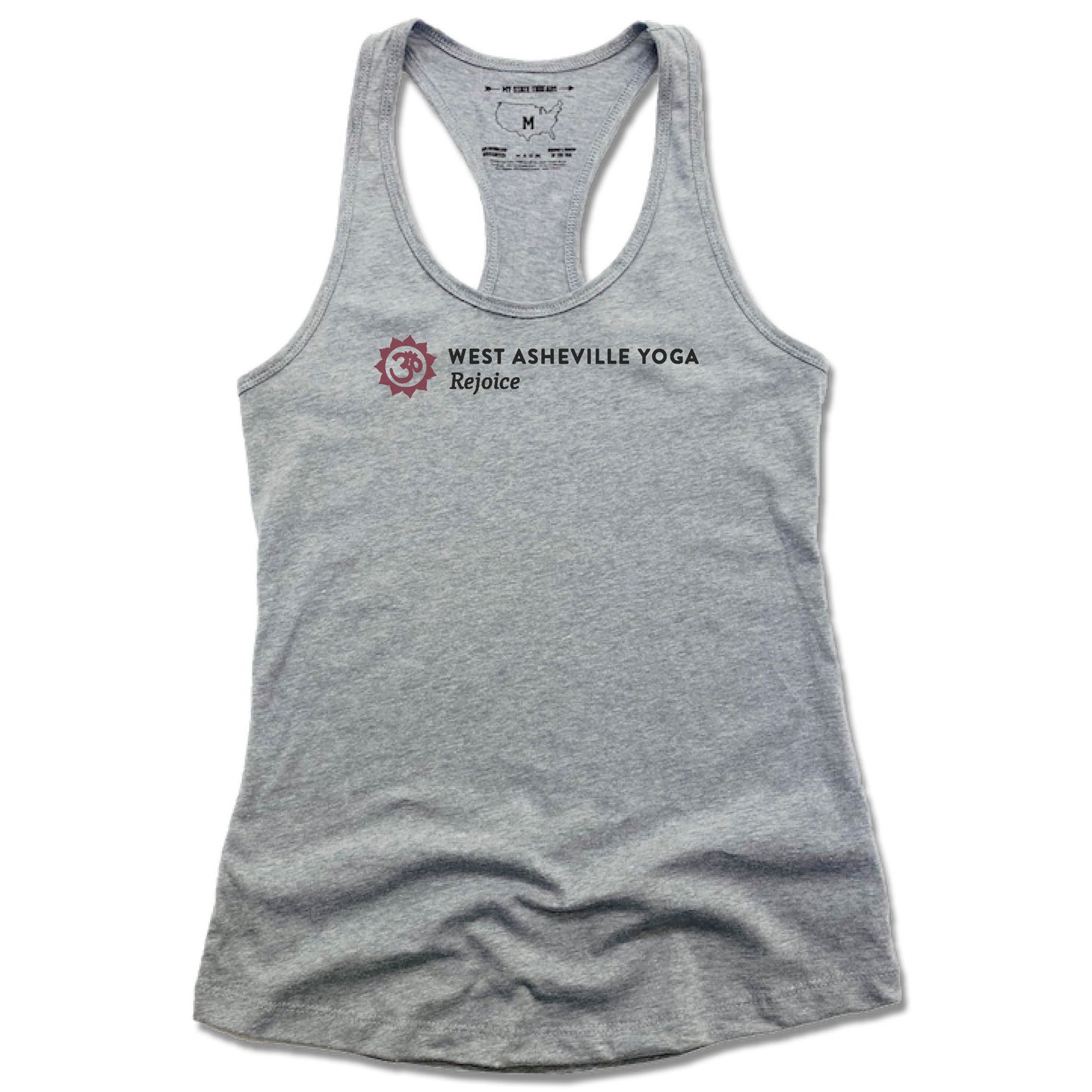 WEST ASHEVILLE YOGA | LADIES GRAY TANK | LOGO