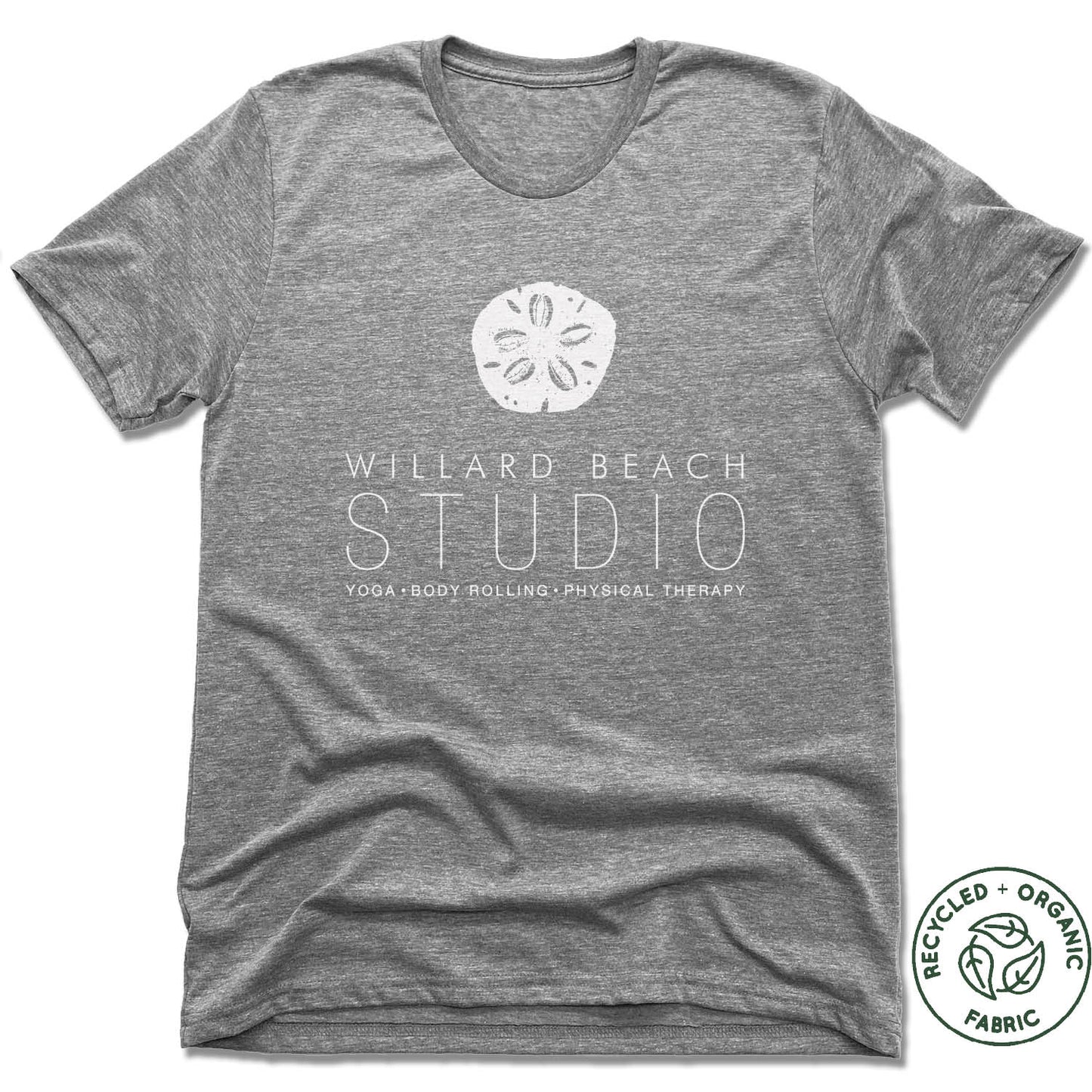 WILLARD BEACH STUDIO | UNISEX GRAY Recycled Tri-Blend | WHITE LOGO