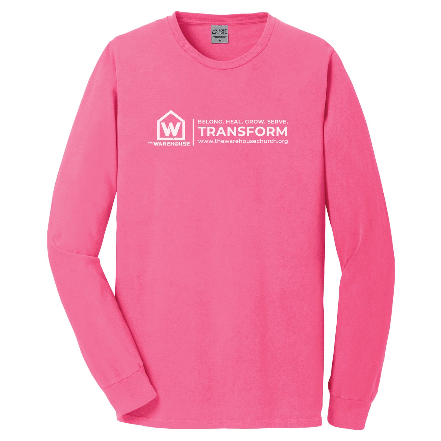 The Warehouse Church | Long Sleeve Tee | White Logo