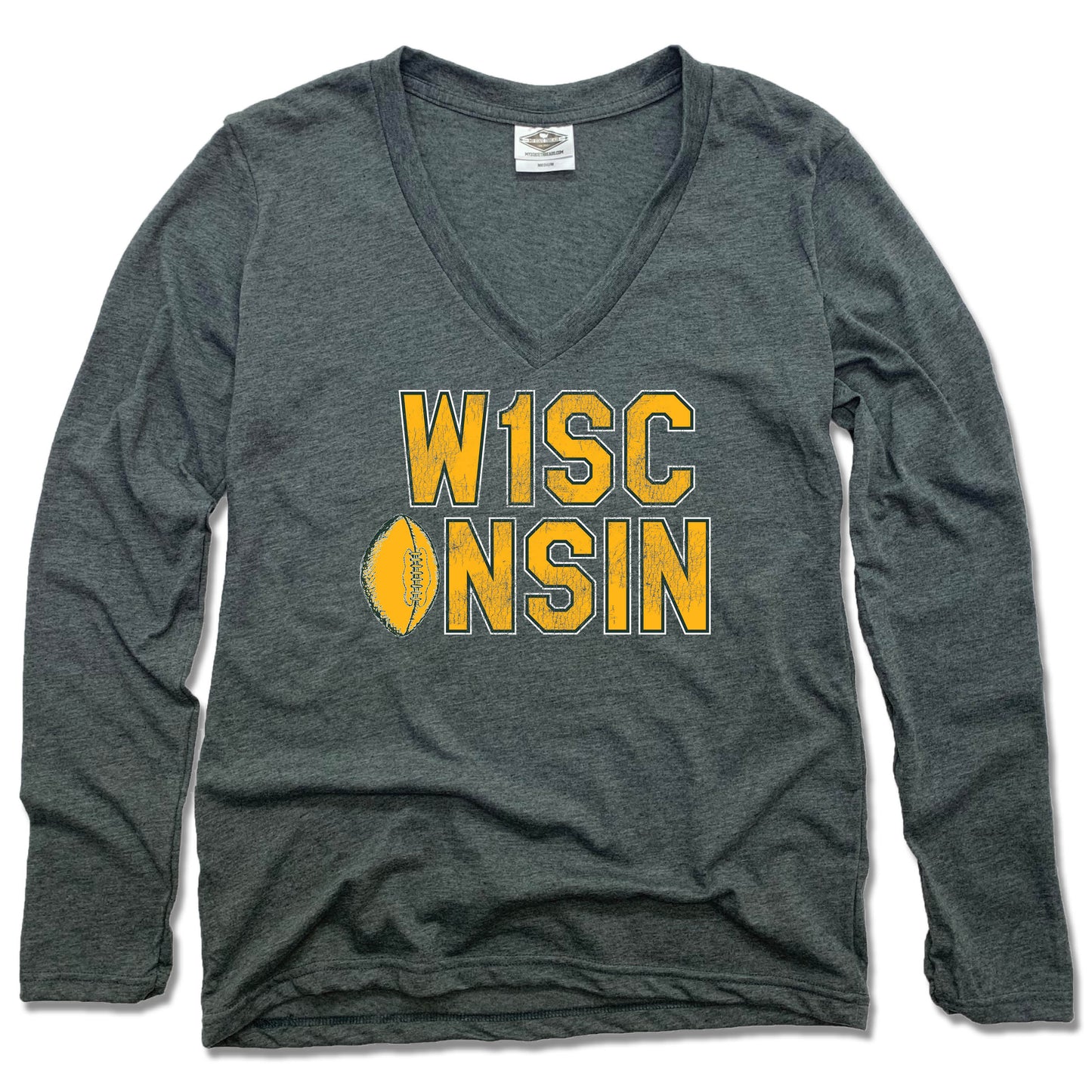 W1SCONSIN Football - Ladies' Longsleeve - My State Threads