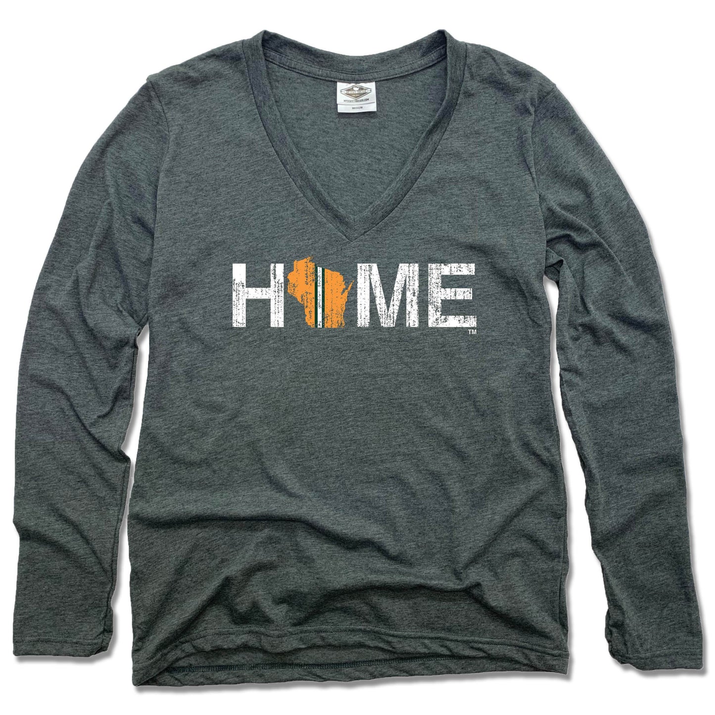 Wisconsin Home Stripe - Ladies' Longsleeve - My State Threads