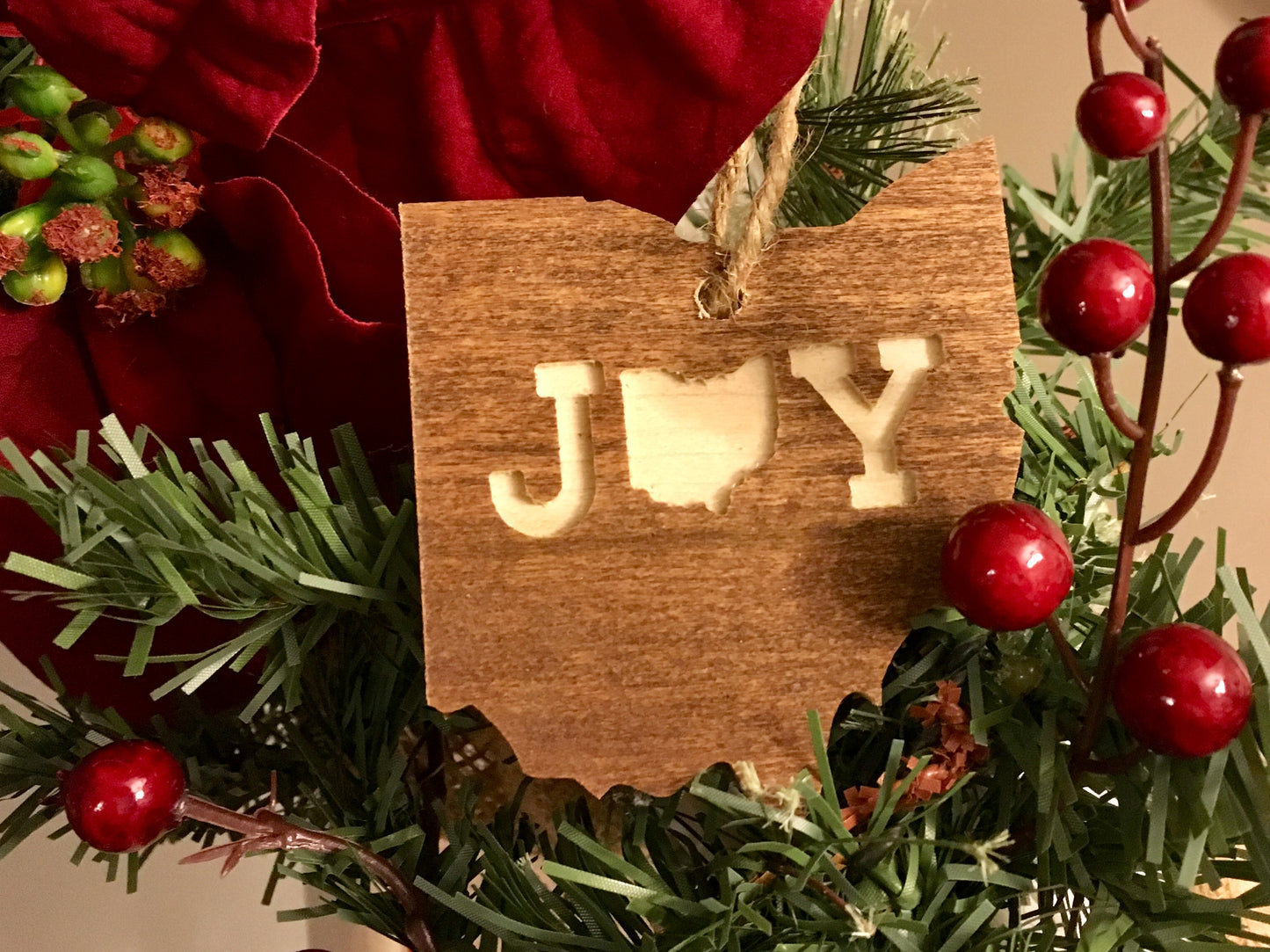 OHIO ORNAMENT | WOOD | JOY - My State Threads