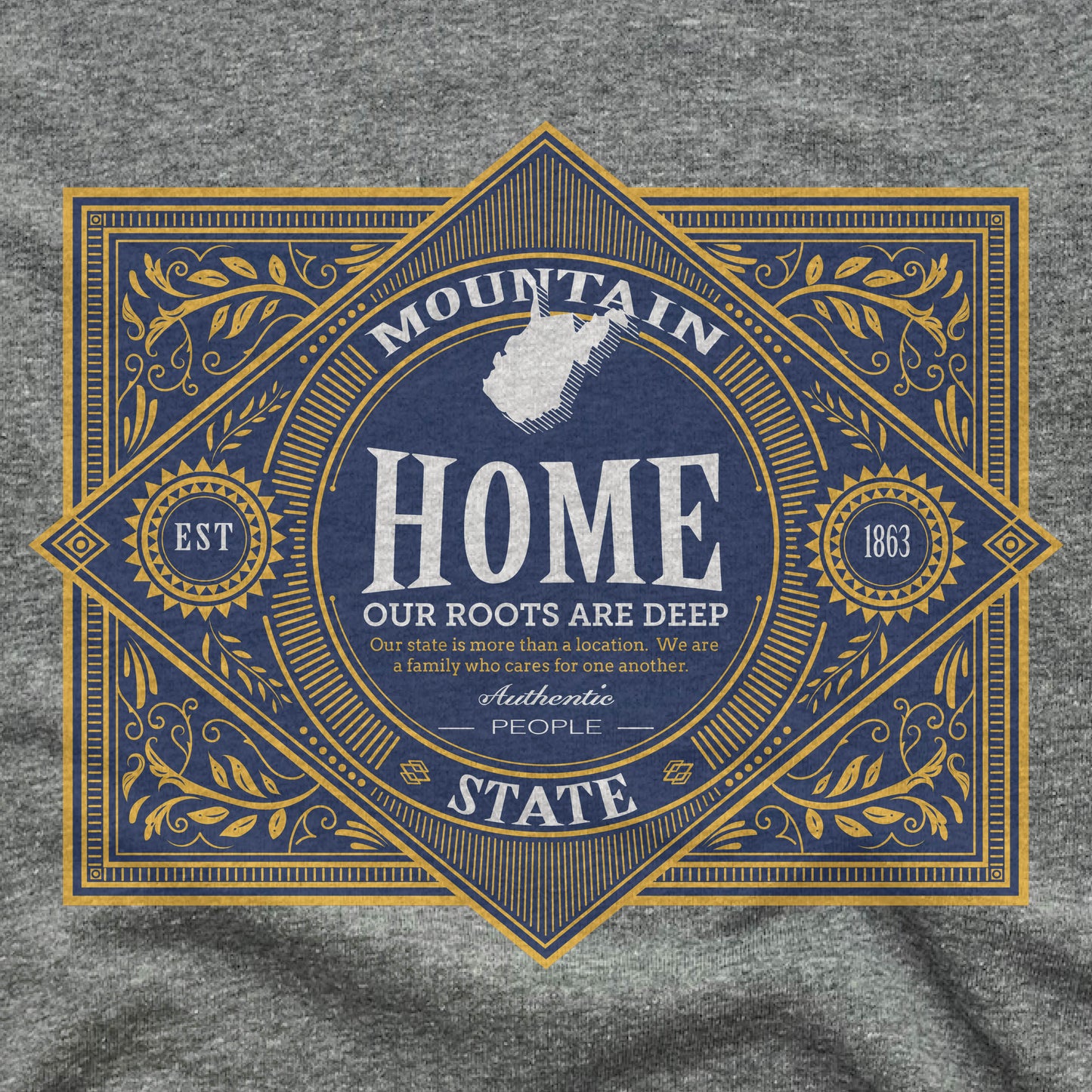 WEST VIRGINIA | FLEECE SWEATSHIRT | VINTAGE