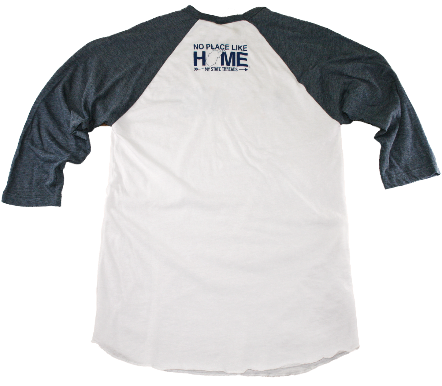 WEST VIRGINIA 3/4 SLEEVE | HOME | NAVY/GOLD - My State Threads