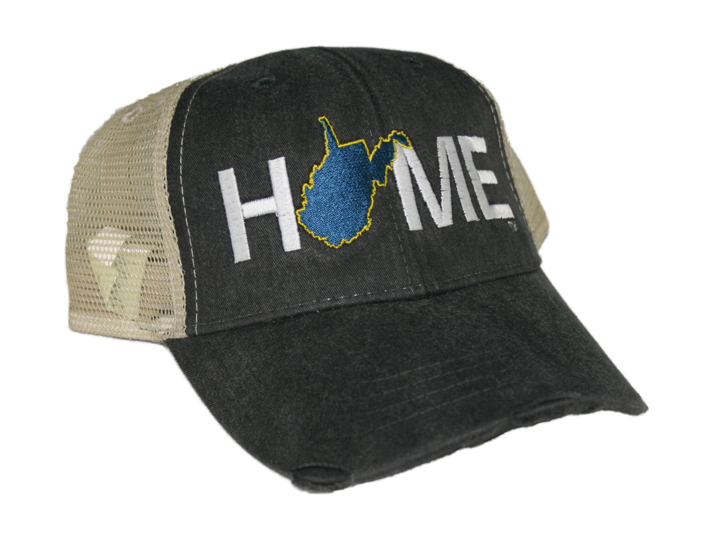 WEST VIRGINIA HAT | HOME | NAVY/GOLD - My State Threads