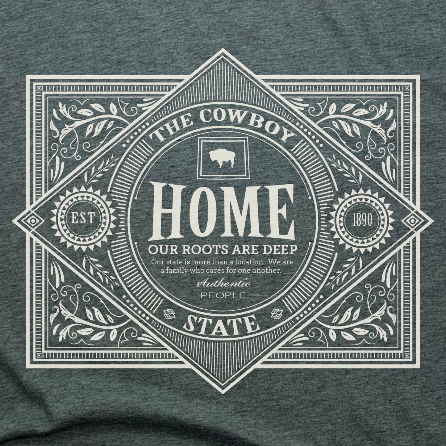 WYOMING | UNISEX TEE | VINTAGE WHITE