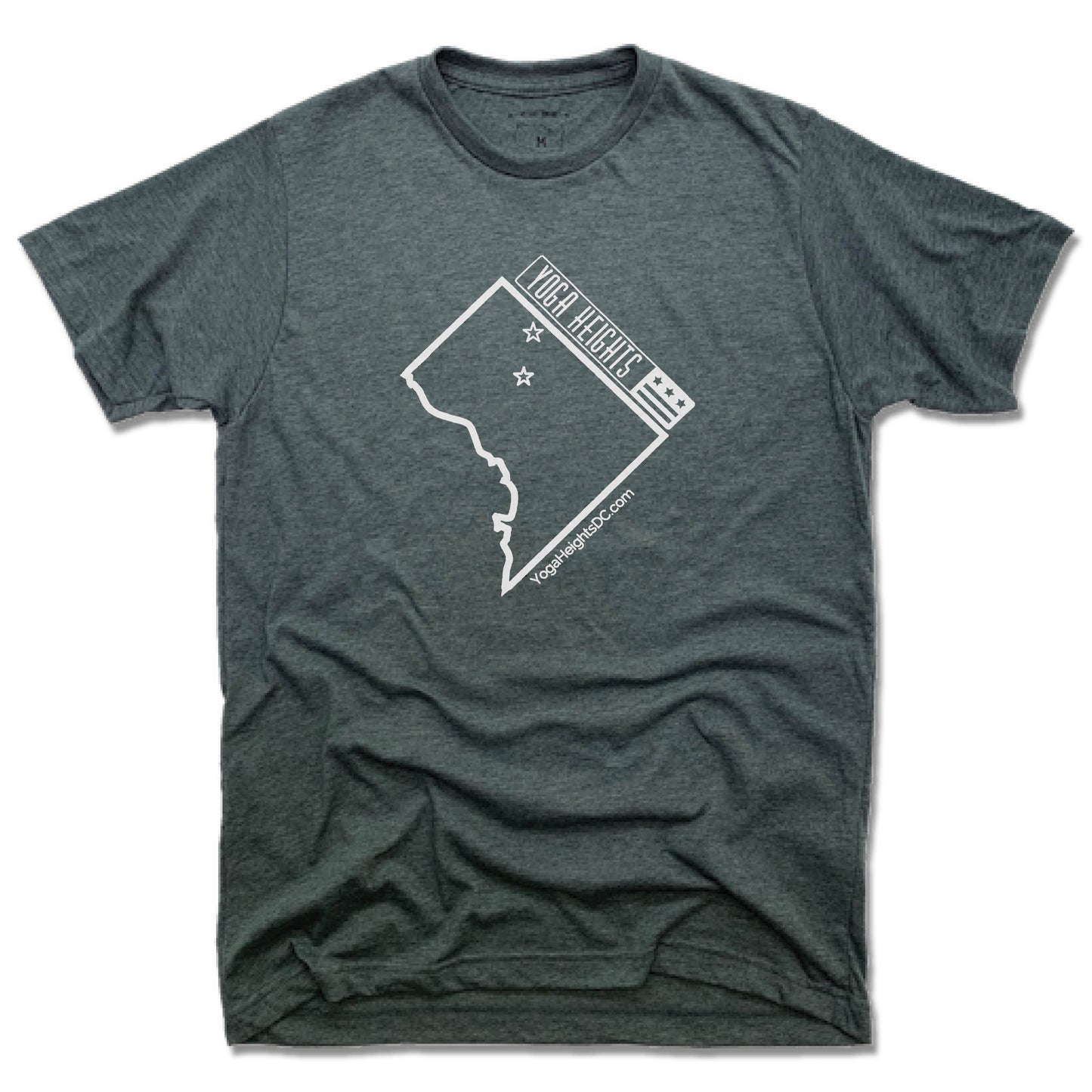 YOGA HEIGHTS | UNISEX TEE | WHITE LOGO