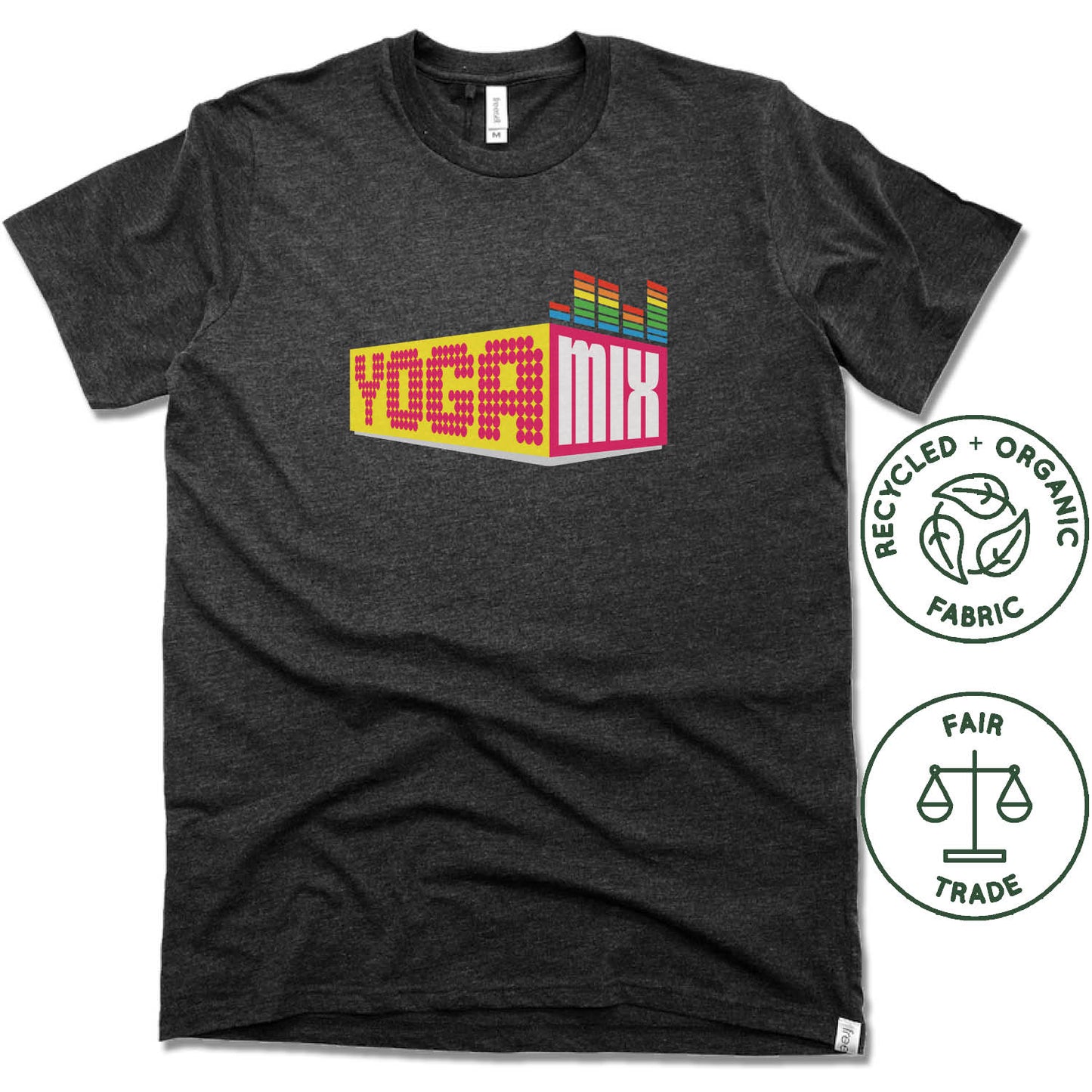 YOGA MIX ORLANDO | FAIRTRADE FREESET BLACK UNISEX TEE | YOGA MIX