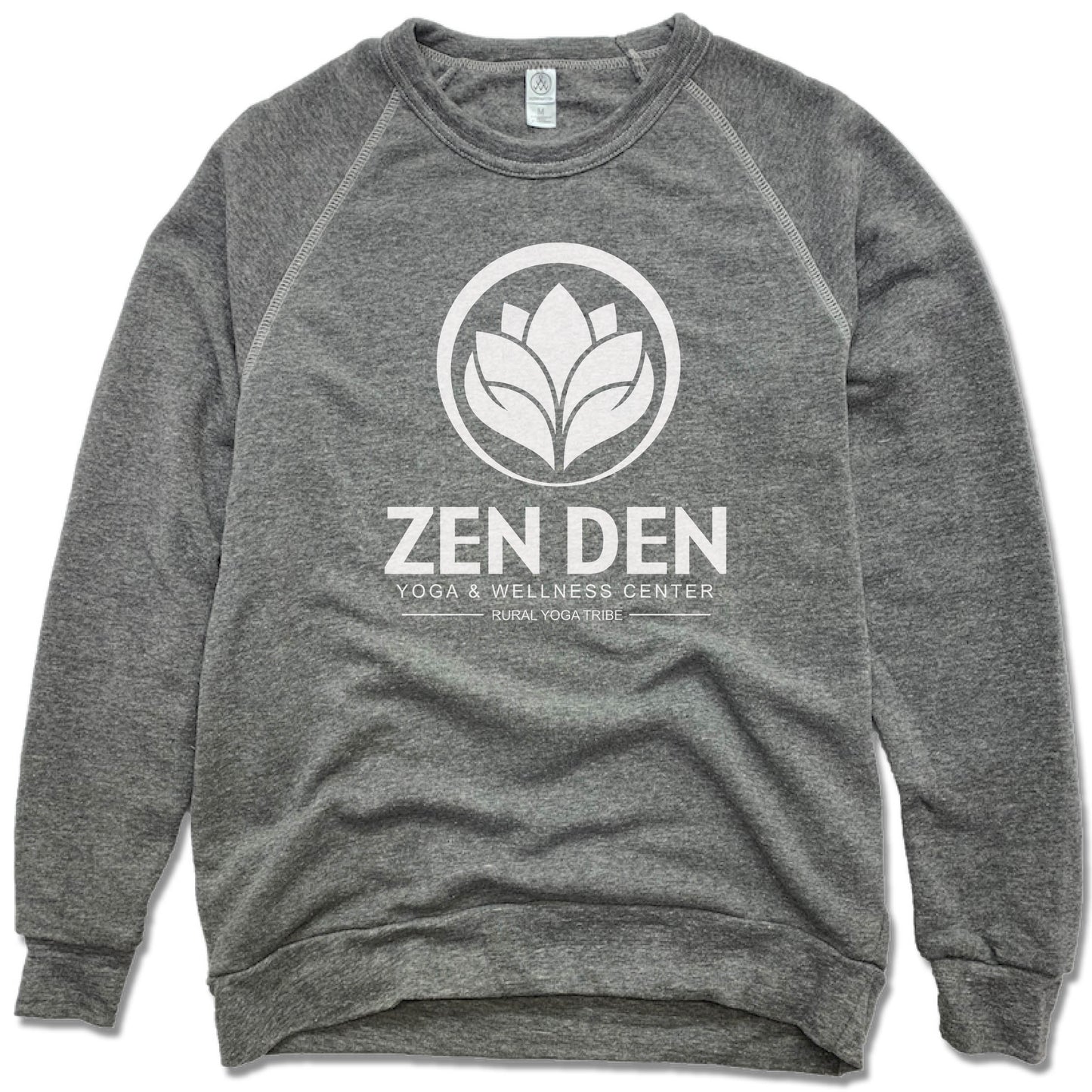 ZEN DEN BY RURAL YOGA TRIBE | FLEECE SWEATSHIRT | WHITE LOGO