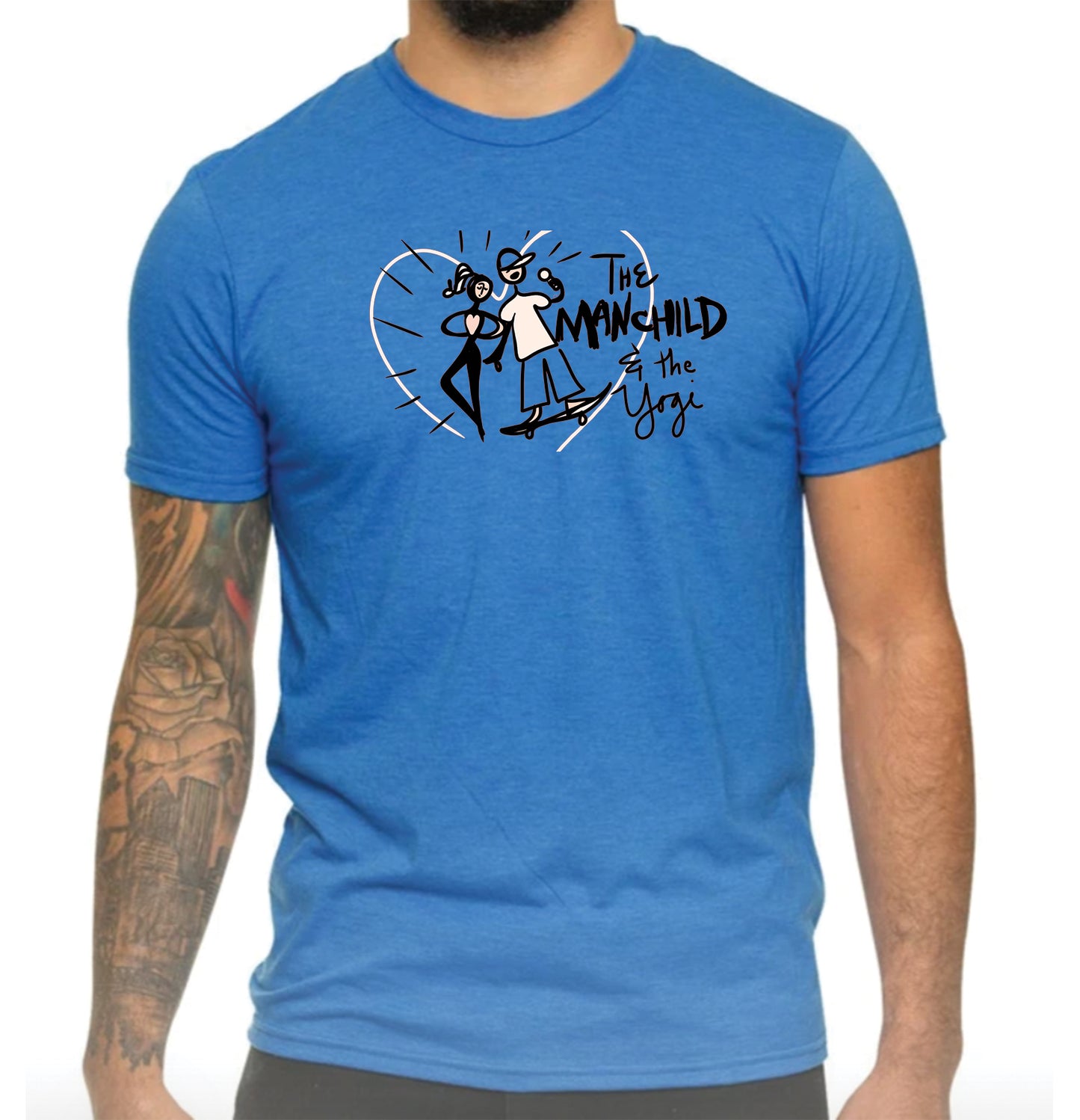 The Manchild & The Yogi | UNISEX BLUE Recycled Tri-Blend - My State Threads