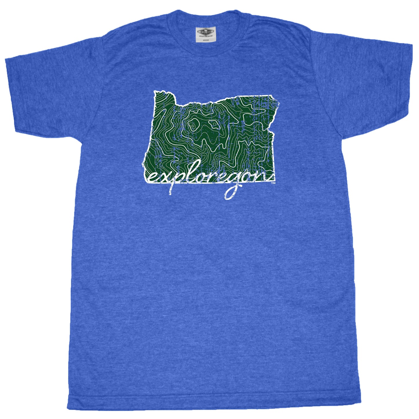 OREGON BLUE TEE | EXPLOREGON | MAP - My State Threads